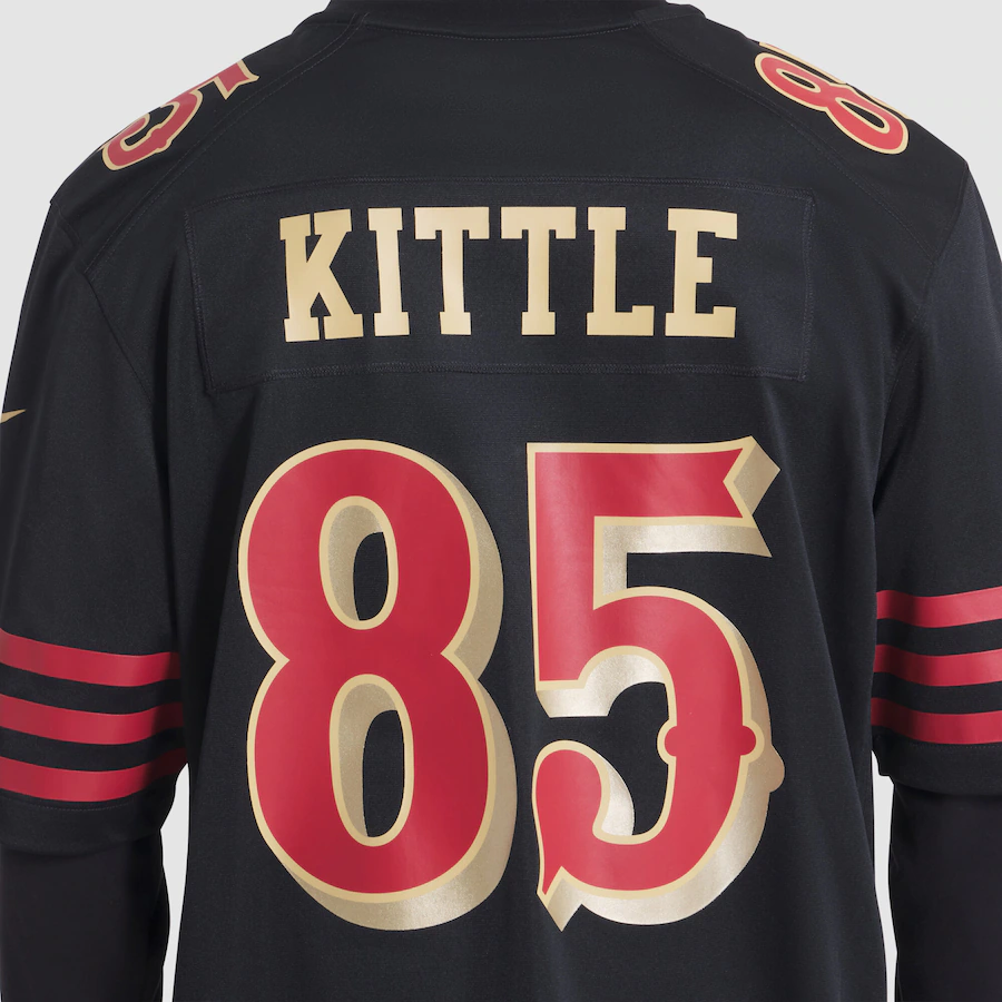George Kittle #85 San Francisco 49ers 2025 Rivalries Collection Game Jersey - Black
