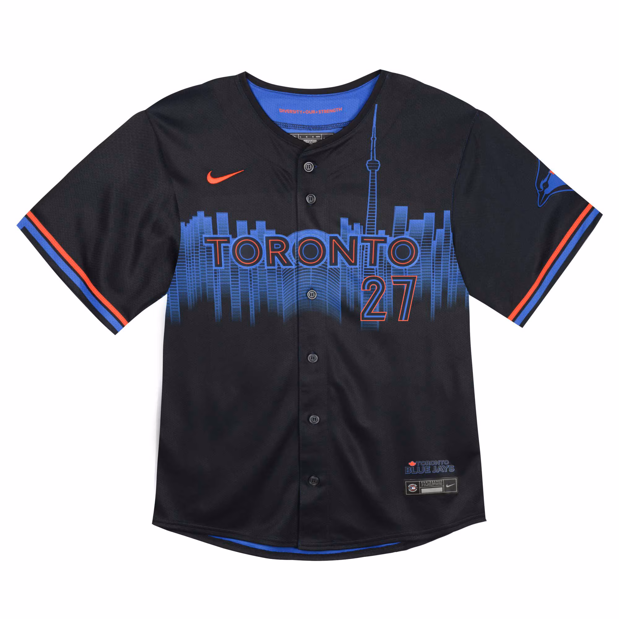 Vladimir Guerrero Jr. #27 Toronto Blue Jays Infant 2024 City Connect Limited Player Jersey - Navy