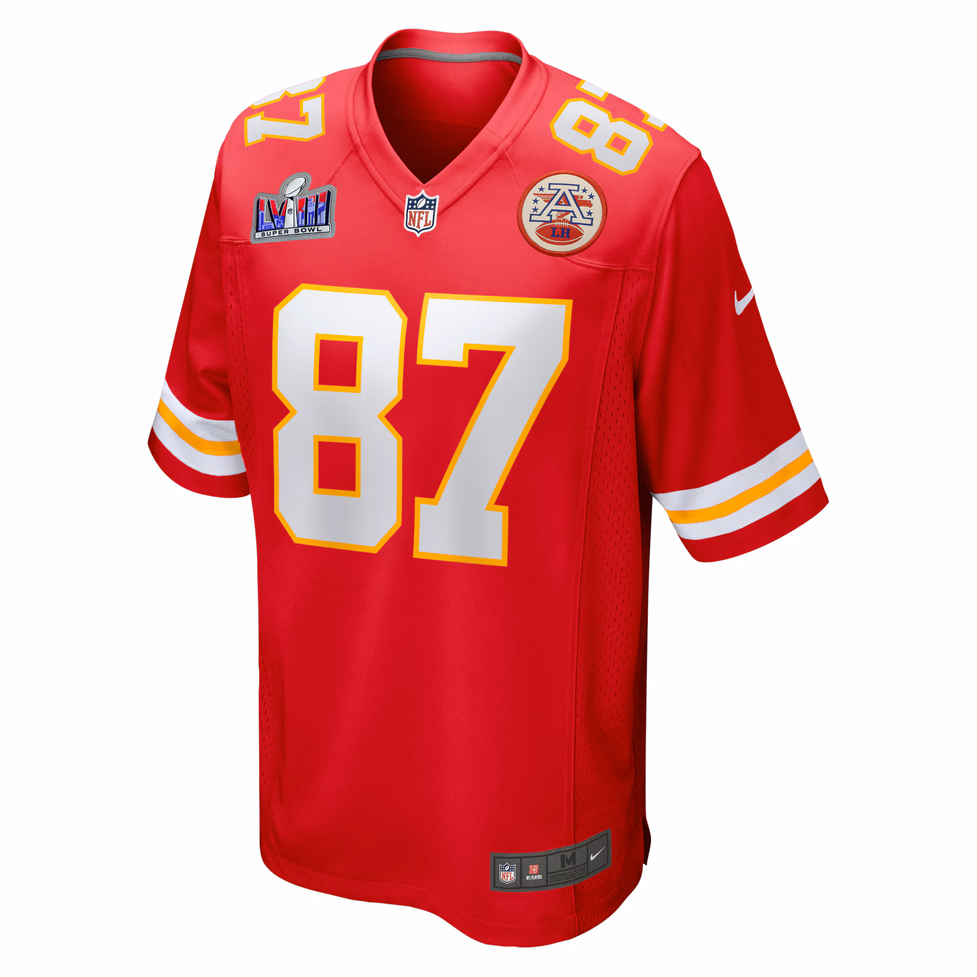 Travis Kelce Kansas City Chiefs Super Bowl LVIII Game Jersey - Red