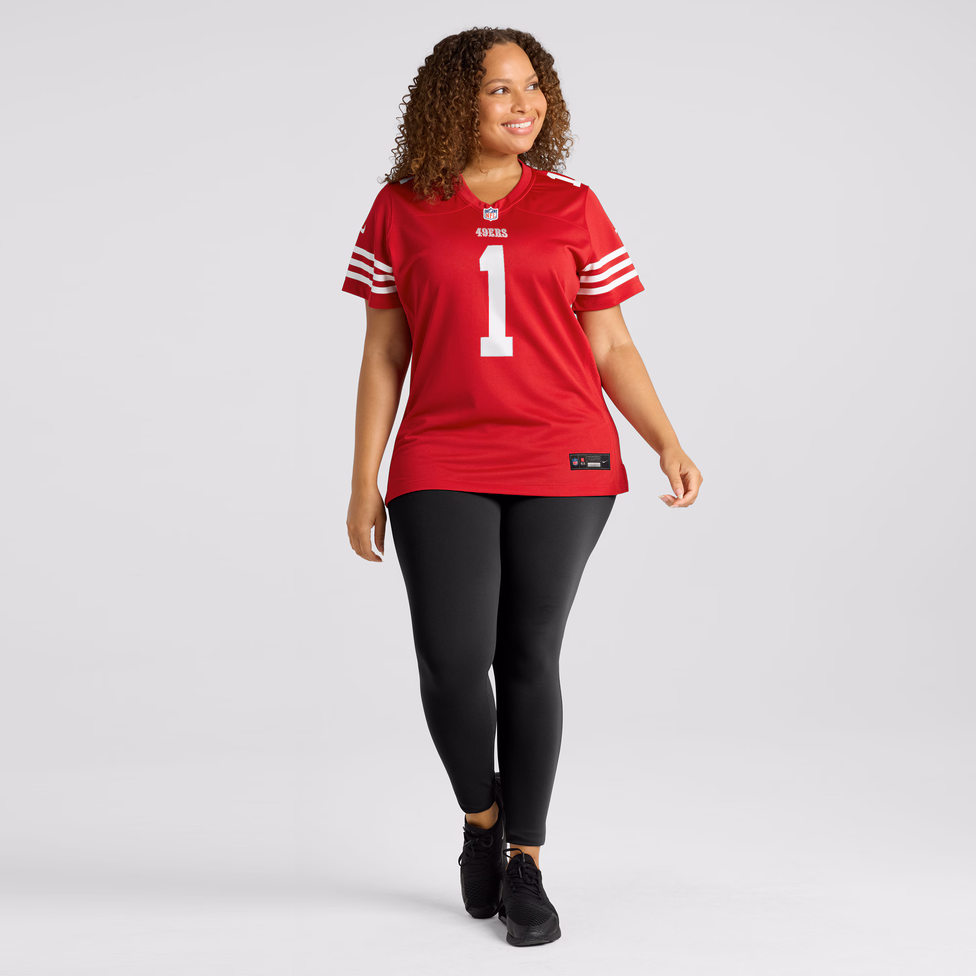 Number 1 Mom San Francisco 49ers Women's Game Jersey - Scarlet