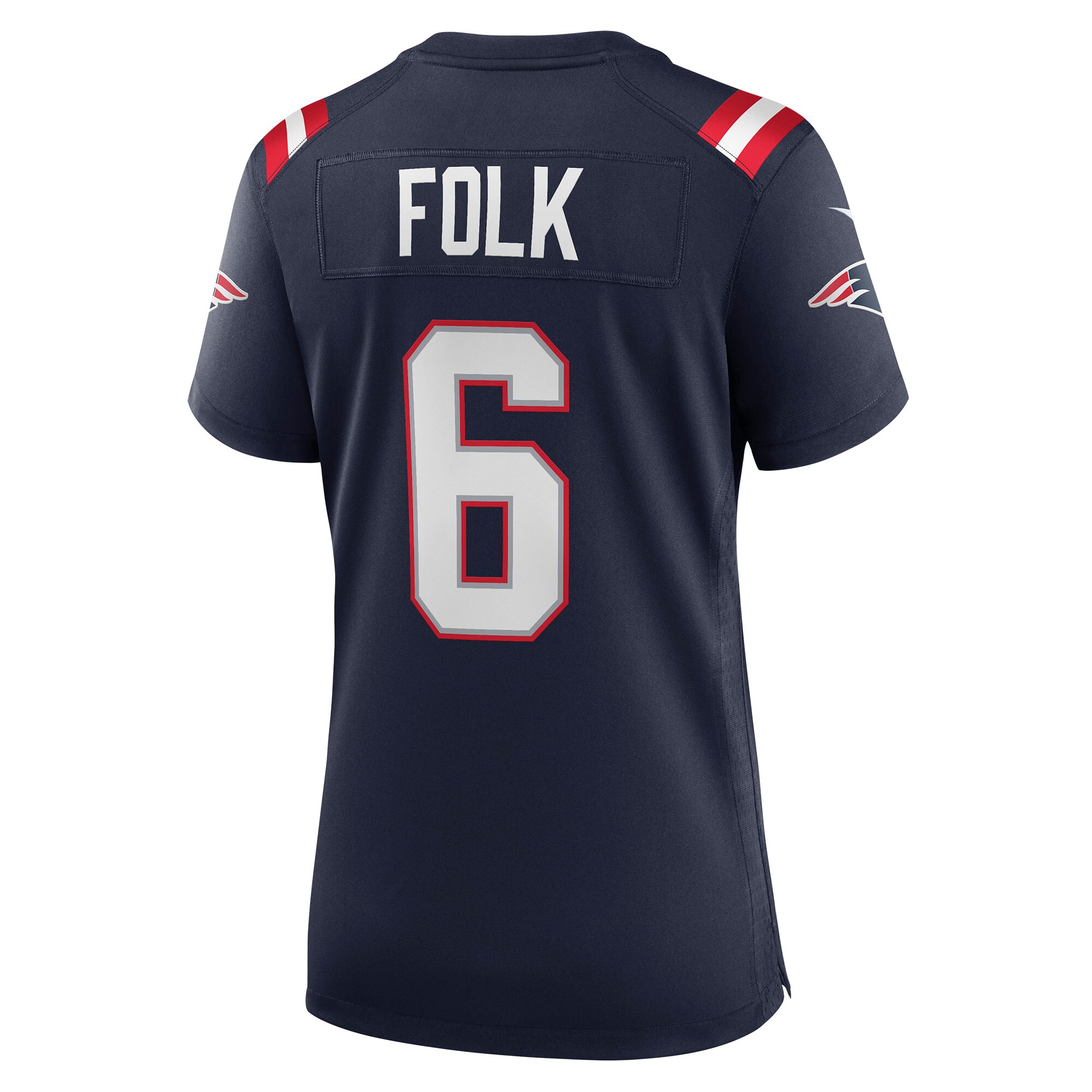 Folk New England Patriots  Women's Game Jersey - Navy