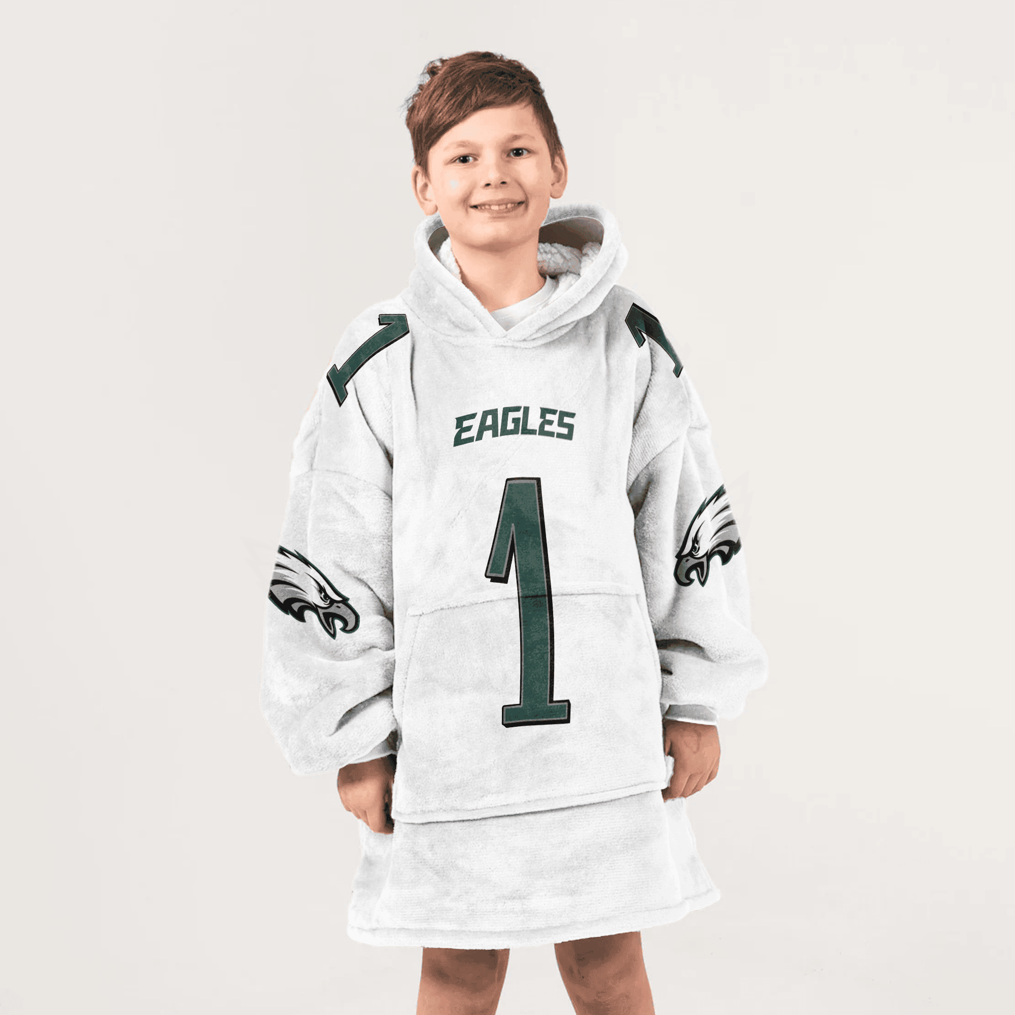 Adult 1 Philadelphia Football Unisex Blanket Hoodie