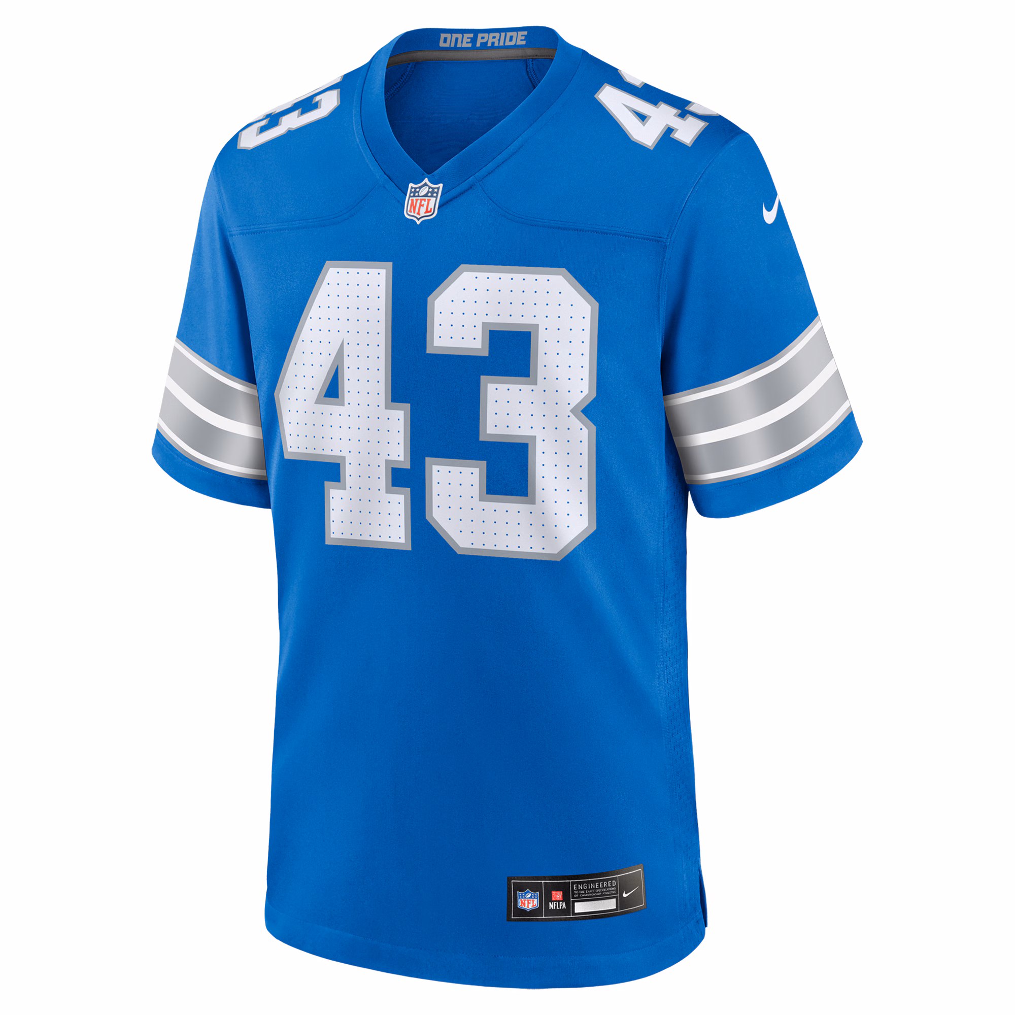 Jake Bates Detroit Lions Team Game Jersey -  Blue