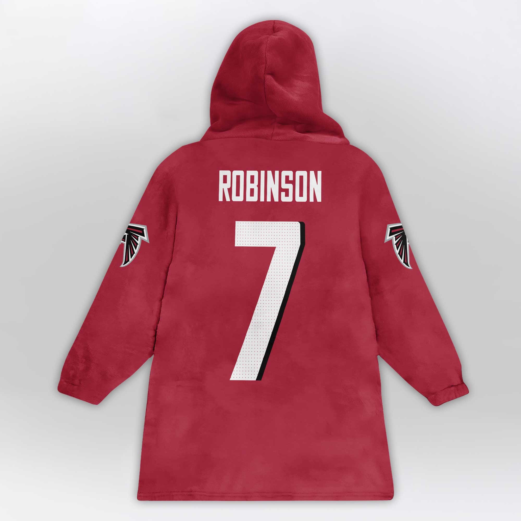 Kid 7 Atlanta Football Unisex Blanket Hoodie