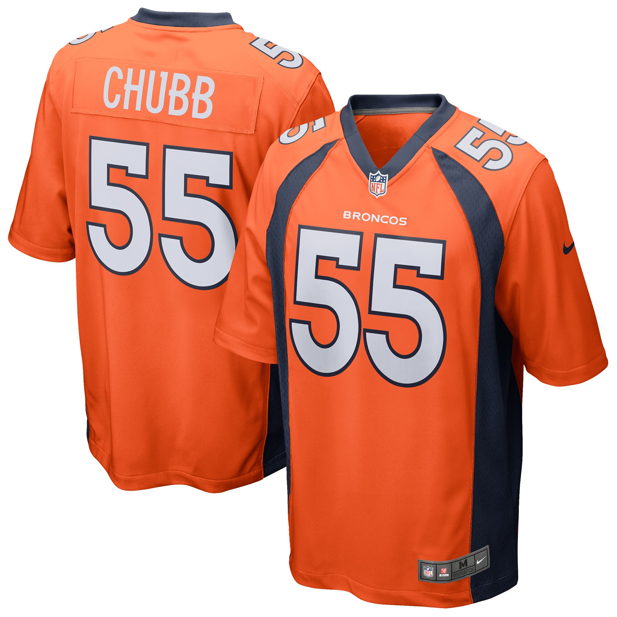 Bradley Chubb Denver Broncos  Game Jersey - Orange