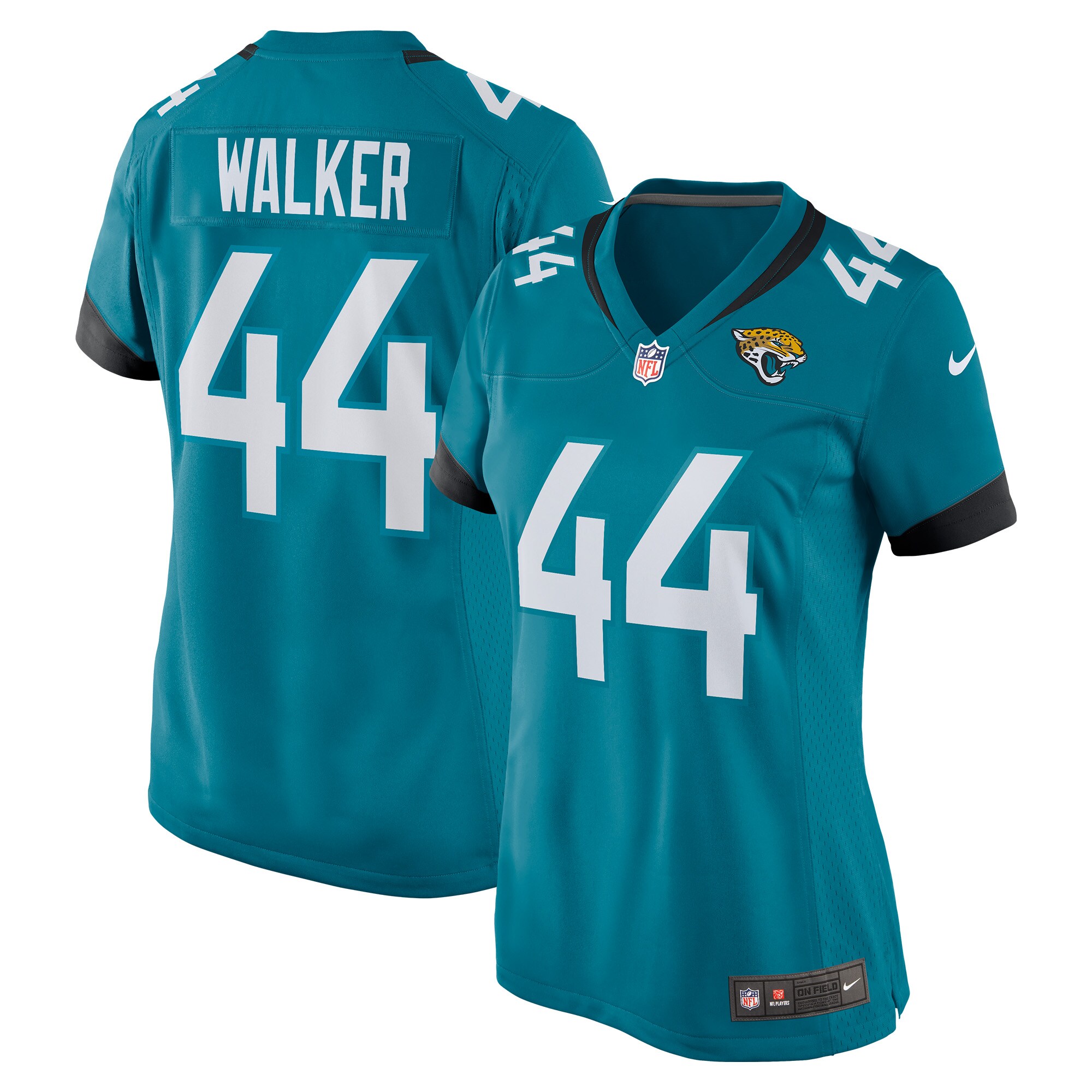 Travon Walker Jacksonville Jaguars  Women's Game Jersey - Teal