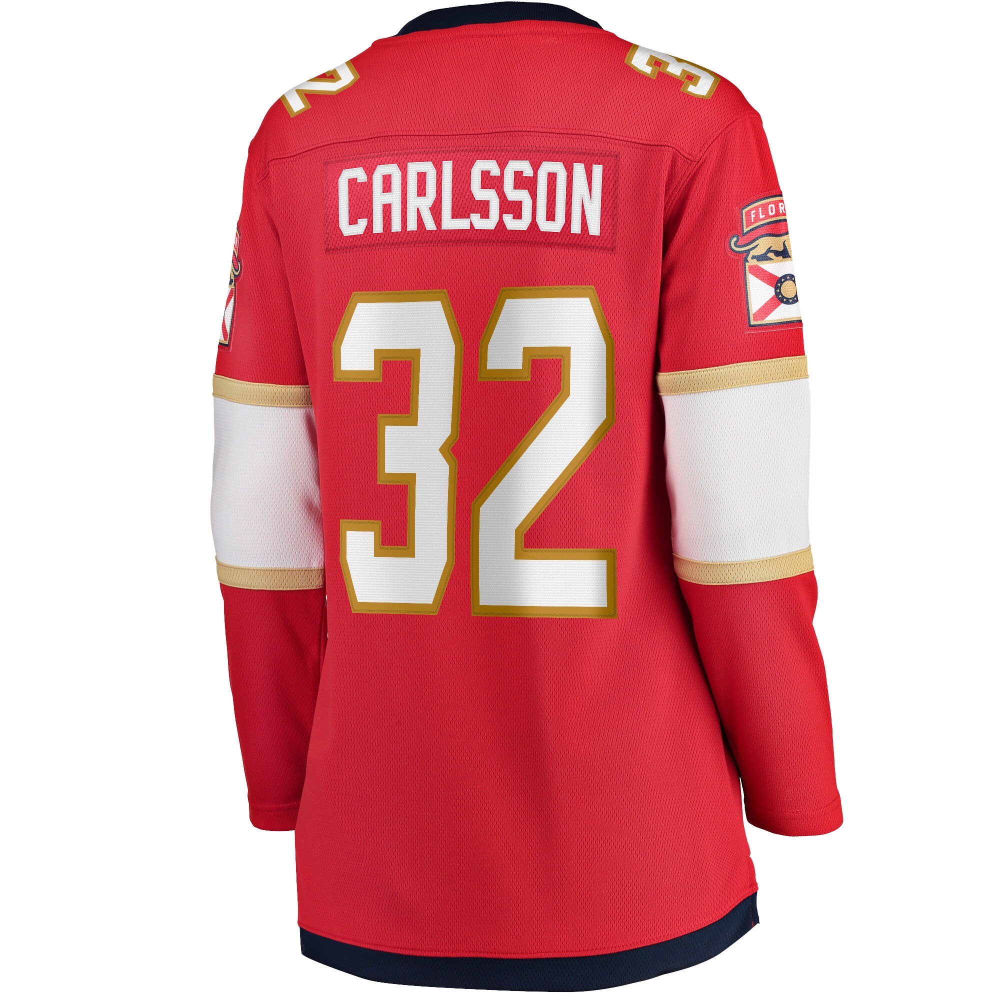 Lucas Carlsson Florida Panthers Women's Home Breakaway Player Jersey - Red