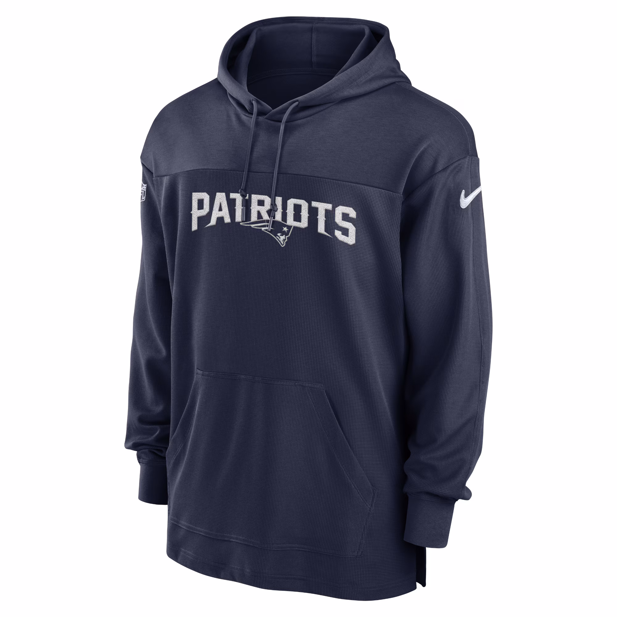 New England Patriots 2023 Sideline Lightweight Performance Hooded Top - Navy