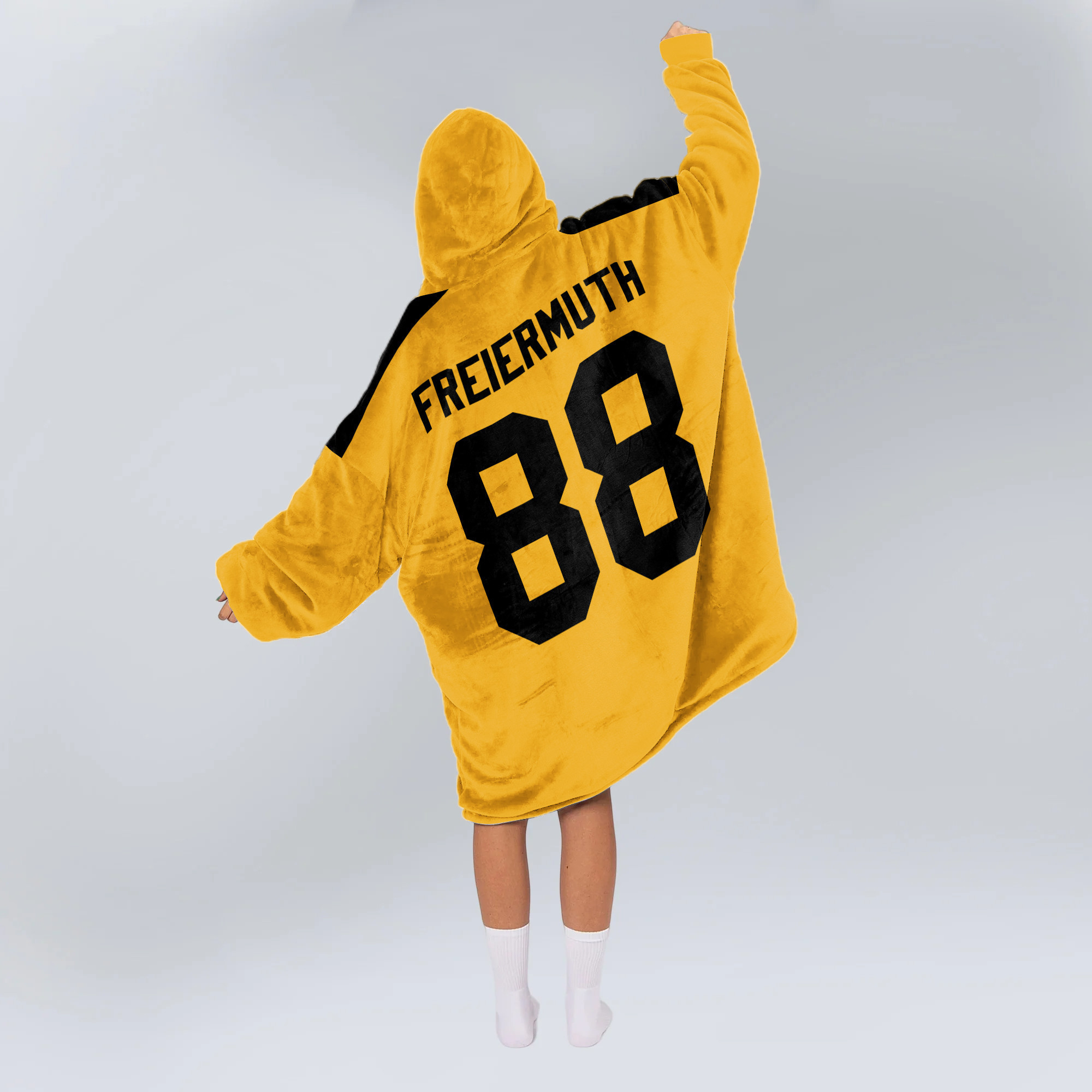 Adult 88 Pittsburgh Football Unisex Blanket Hoodie