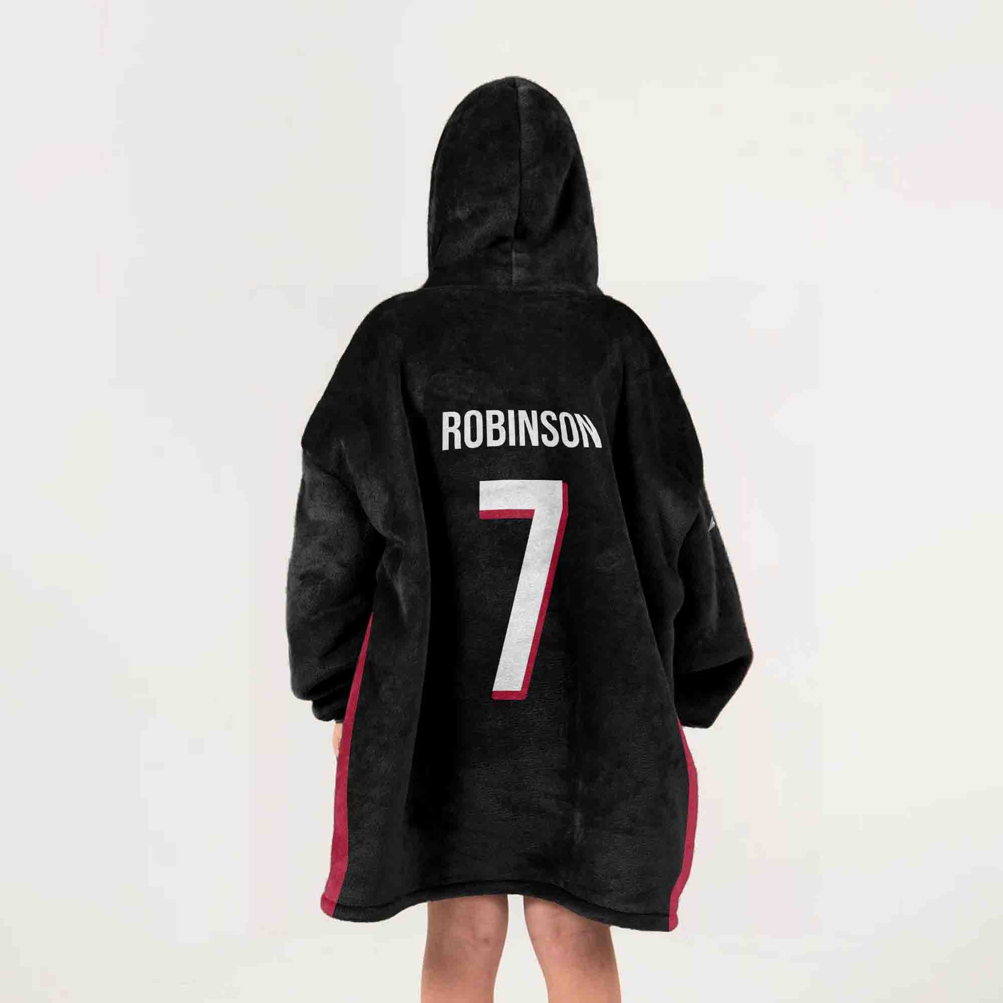 Adult B.R 7 Atlanta Football Unisex Blanket Hoodie