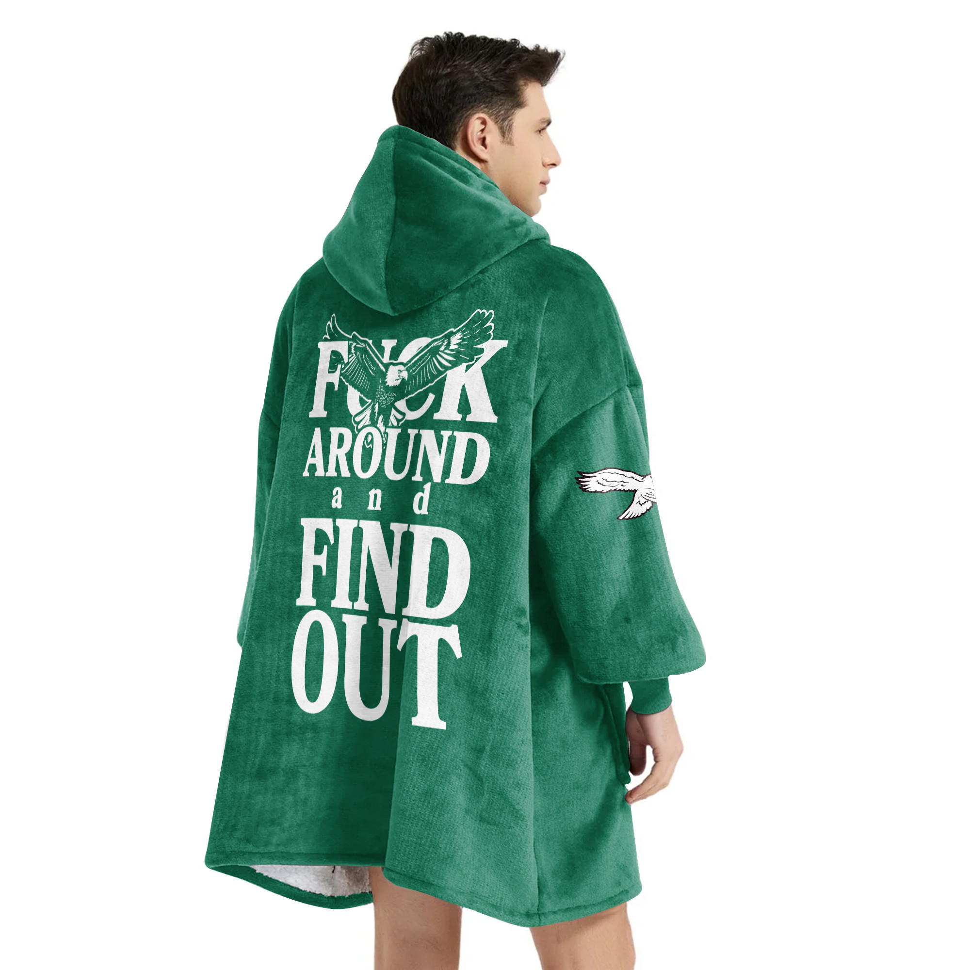 Adult Bird Gang Philadelphia Football Unisex Blanket Hoodie