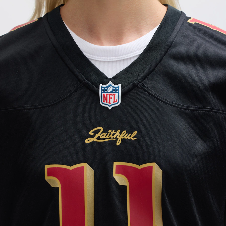 Brandon Aiyuk #11 San Francisco 49ers Women's 2025 Rivalries Collection Game Jersey - Black