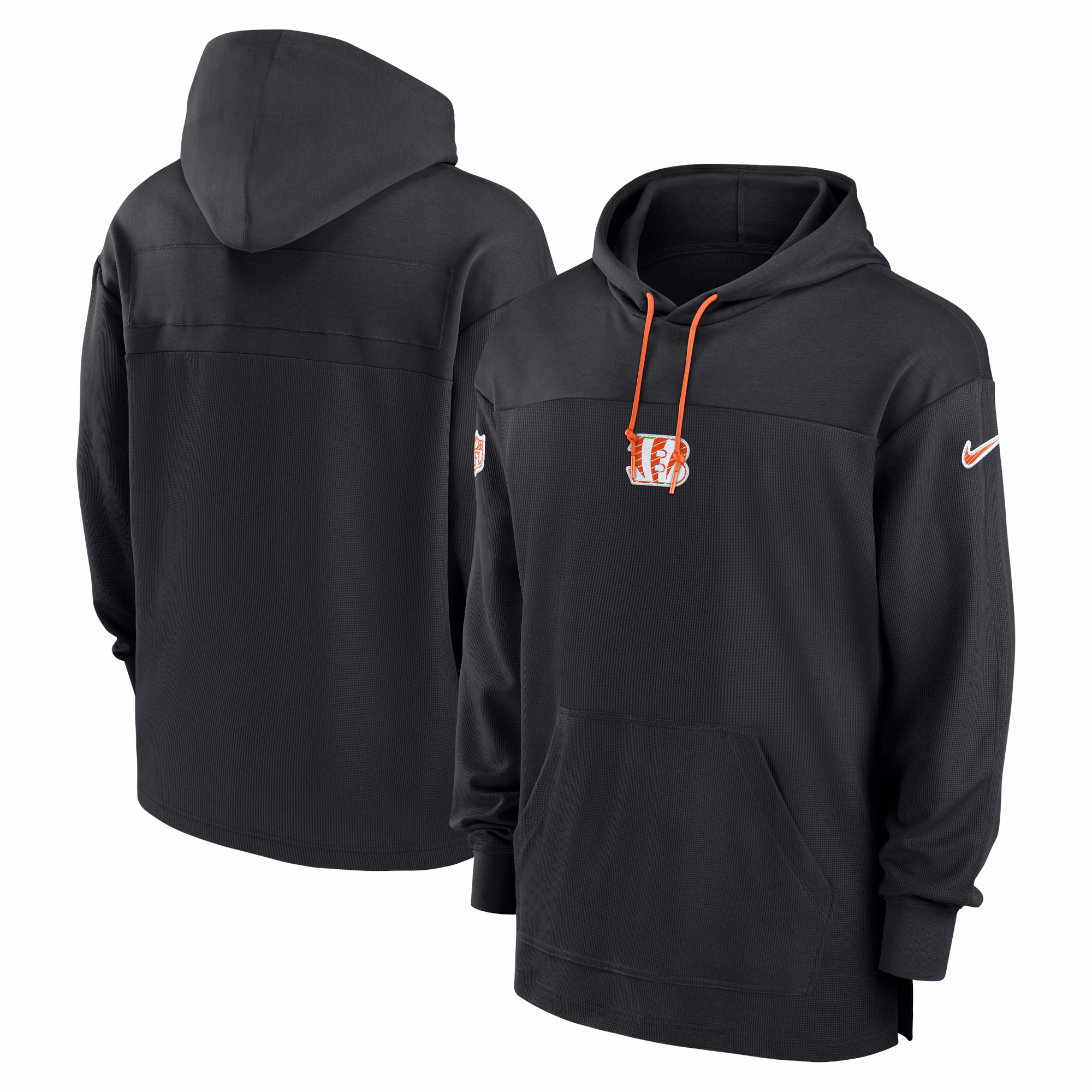 Cincinnati Bengals Sideline Jersey Performance Pullover Hoodie - Black