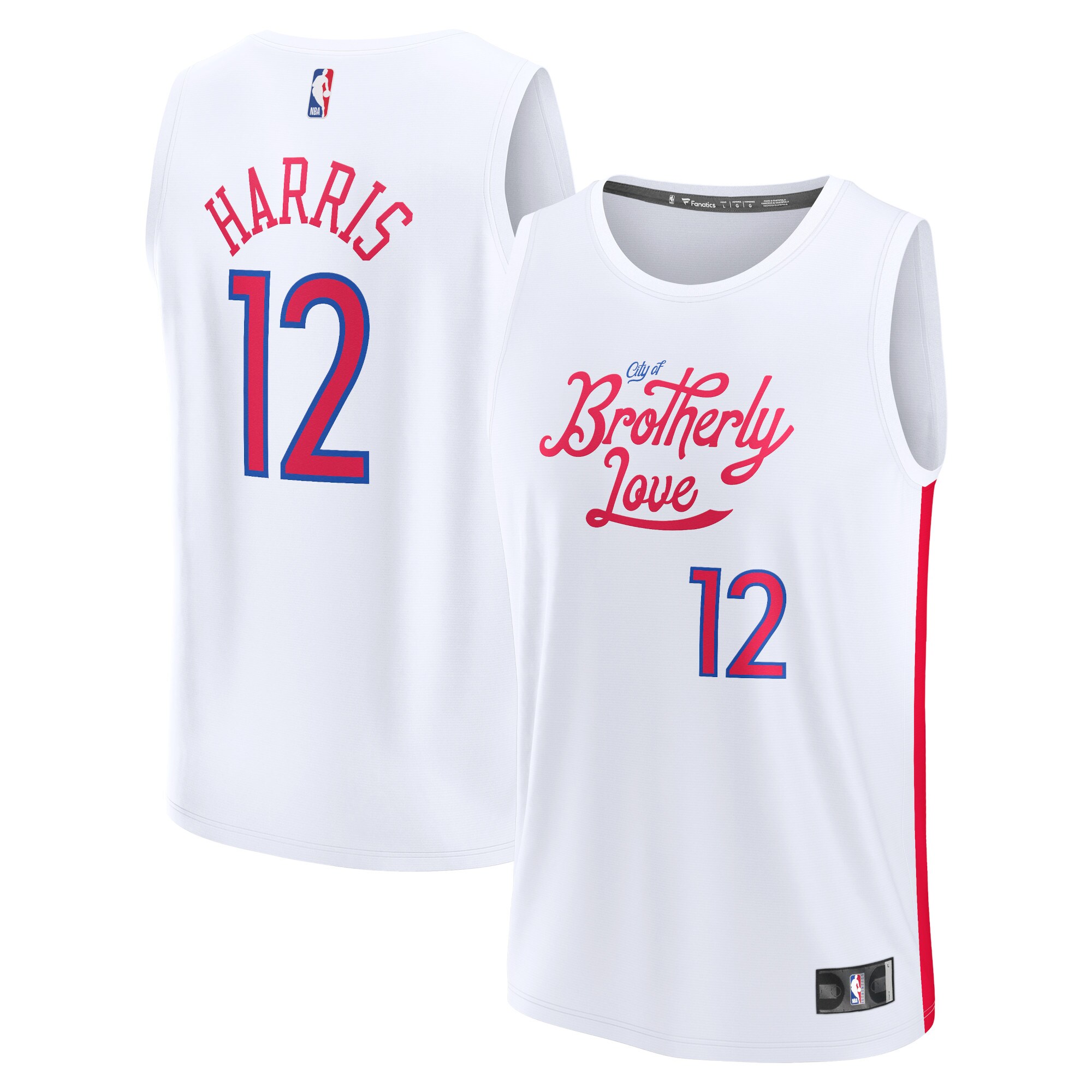 Tobias Harris Philadelphia 76ers  Youth 2022/23 Fastbreak Jersey - City Edition - White