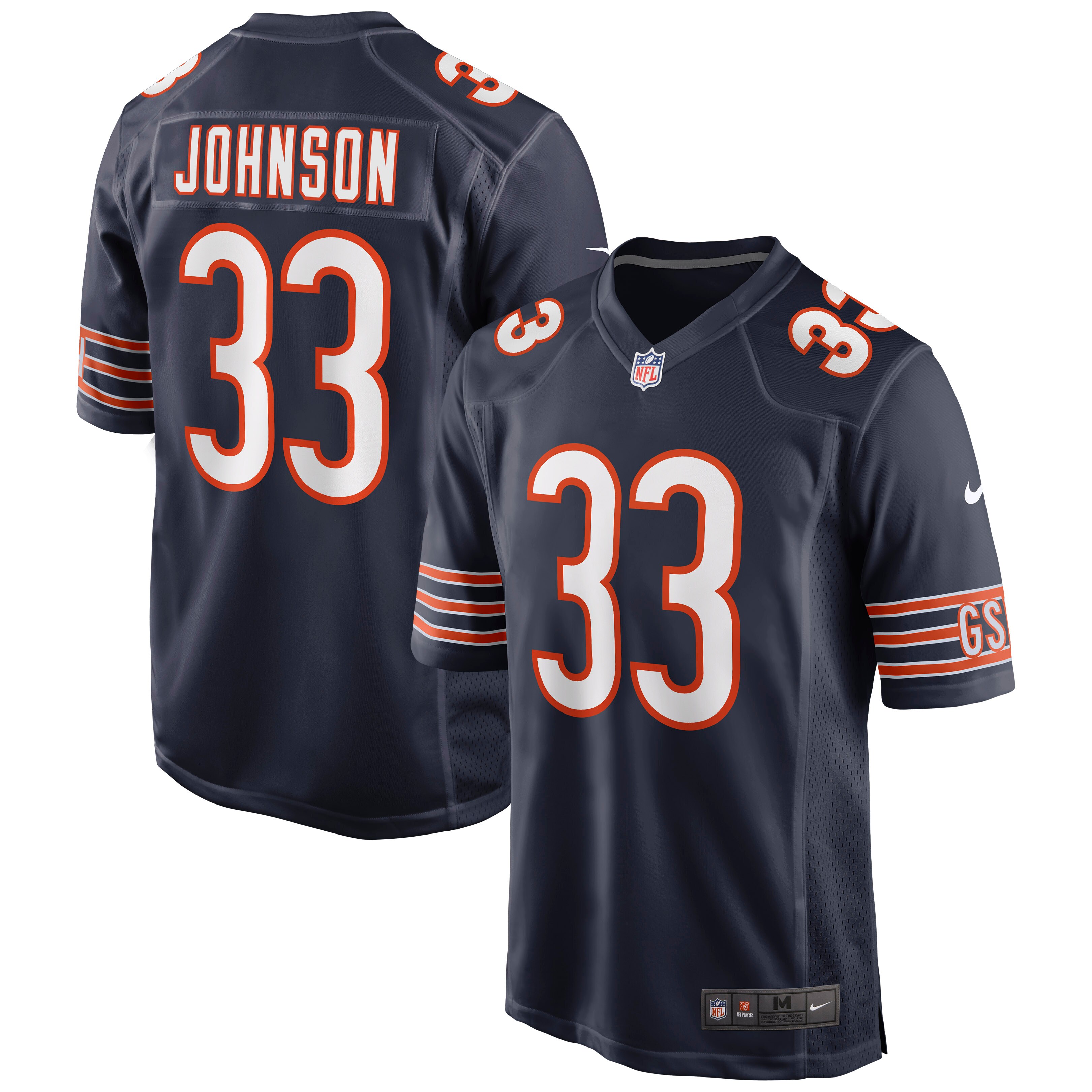 Jaylon Johnson Chicago Bears  Game Jersey - Navy