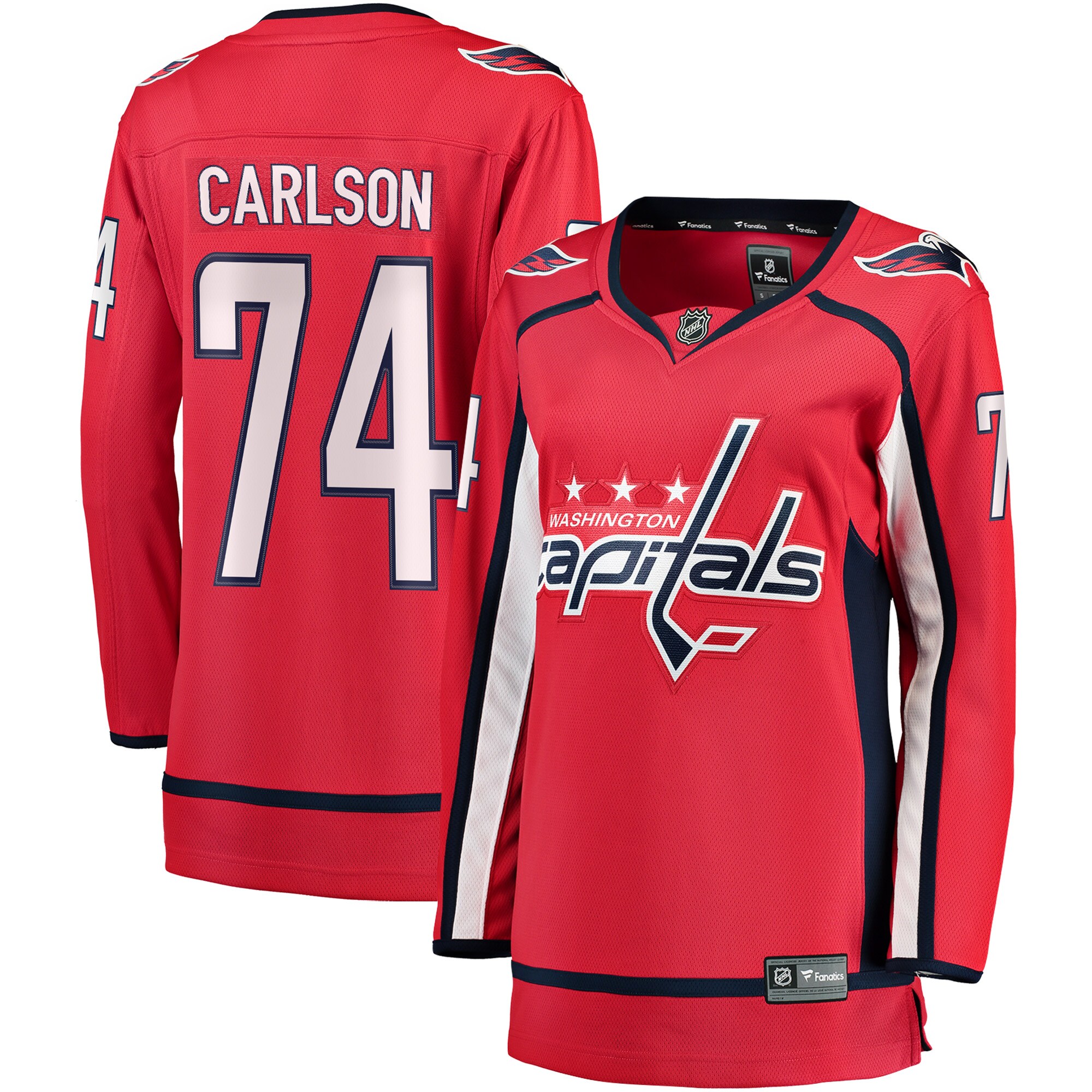 John Carlson Washington Capitals Women's Breakaway Player Jersey - Red