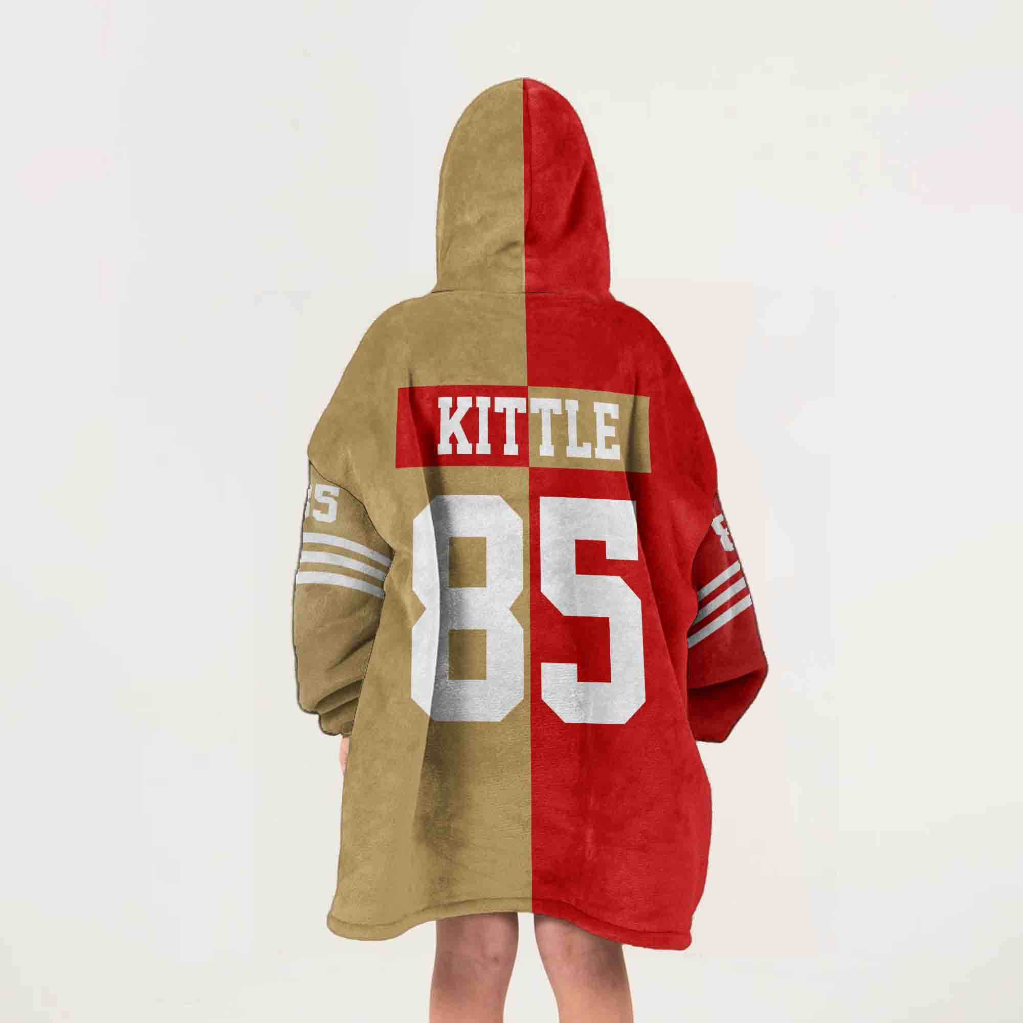 Adult 85 San Francisco 49ers Football Unisex Blanket Hoodie