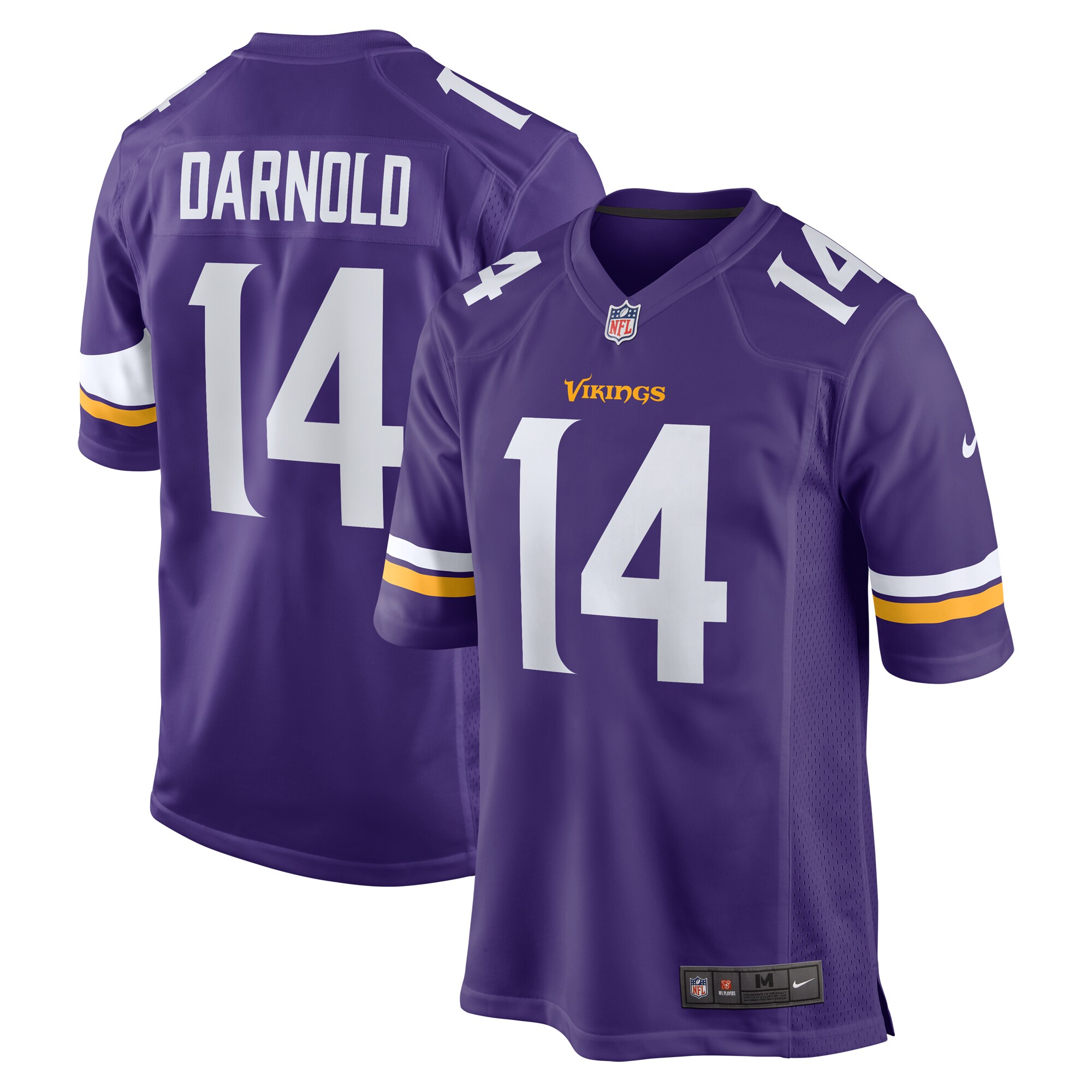 Sam Darnold #14 Minnesota Vikings Team Game Jersey -  Purple