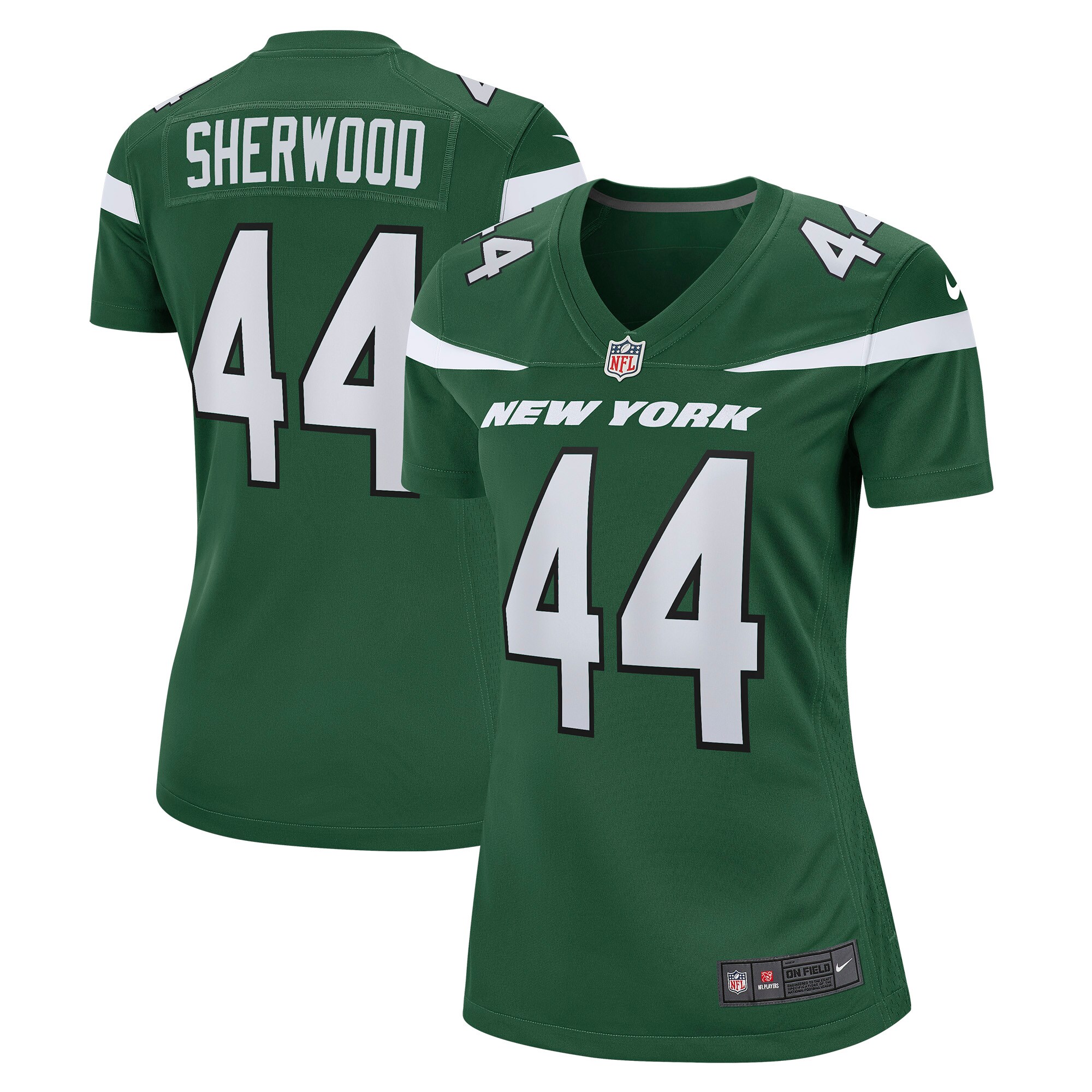 Jamien Sherwood New York Jets  Women's Game Jersey - Gotham Green