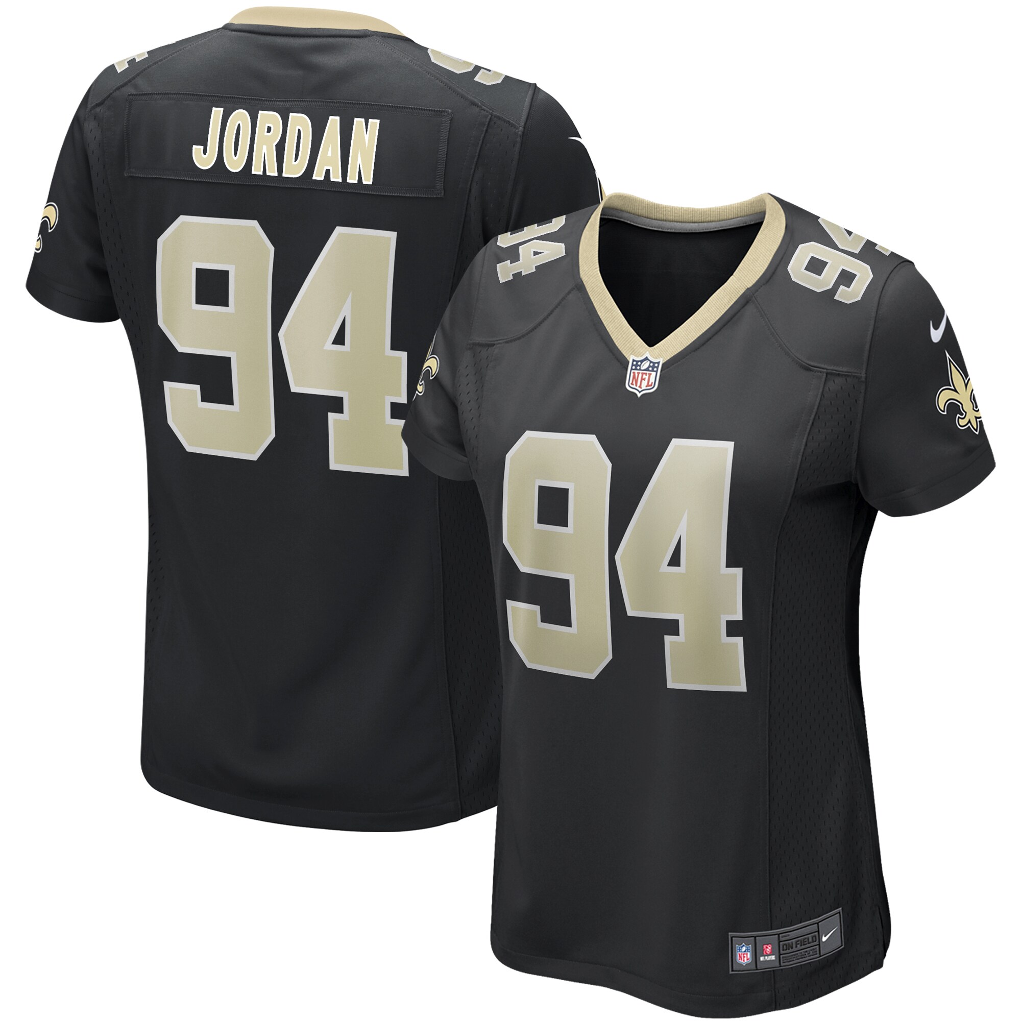Cameron  New Orleans Saints  Women's Game Jersey - Black