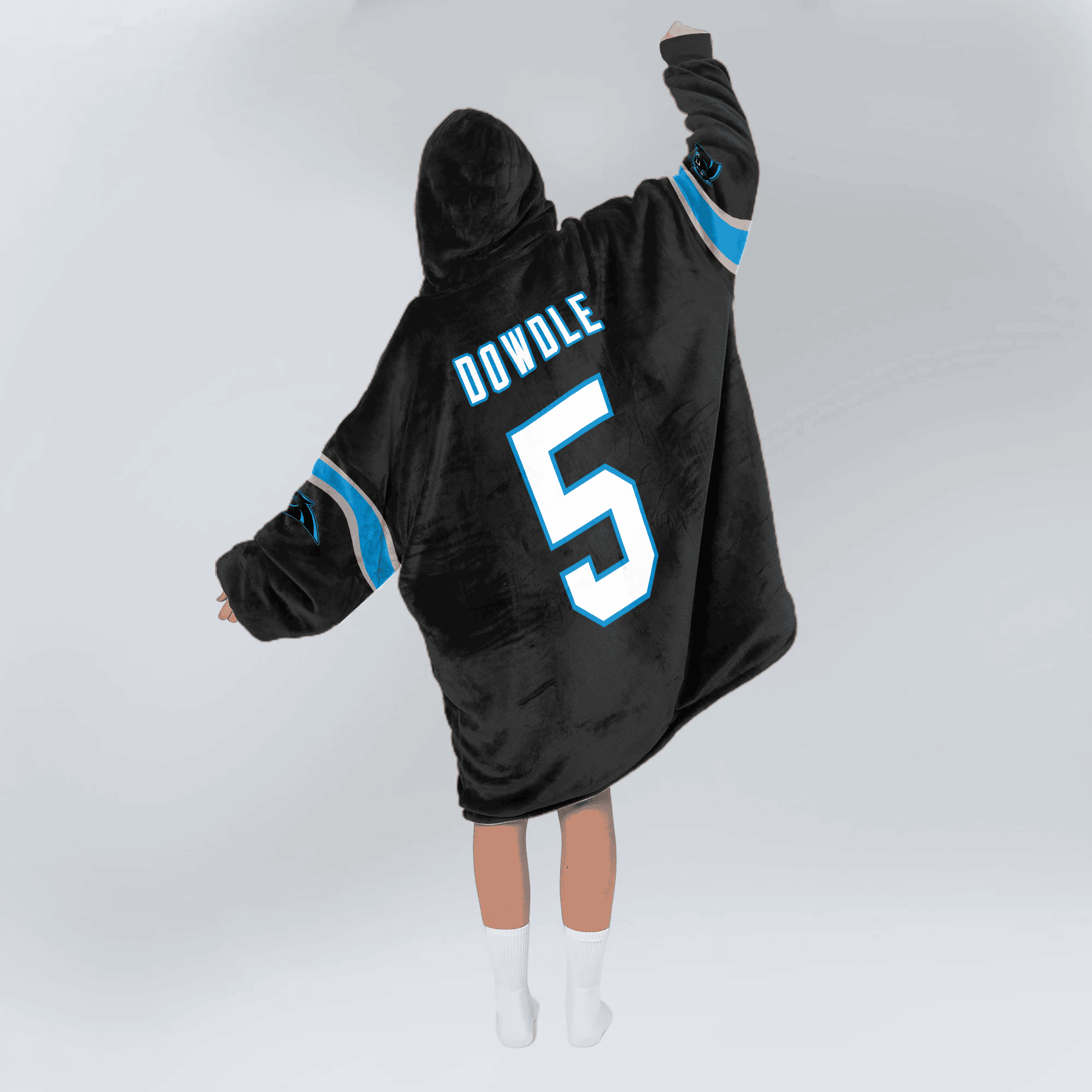 Adult 5 Carolina Football Unisex Blanket Hoodie