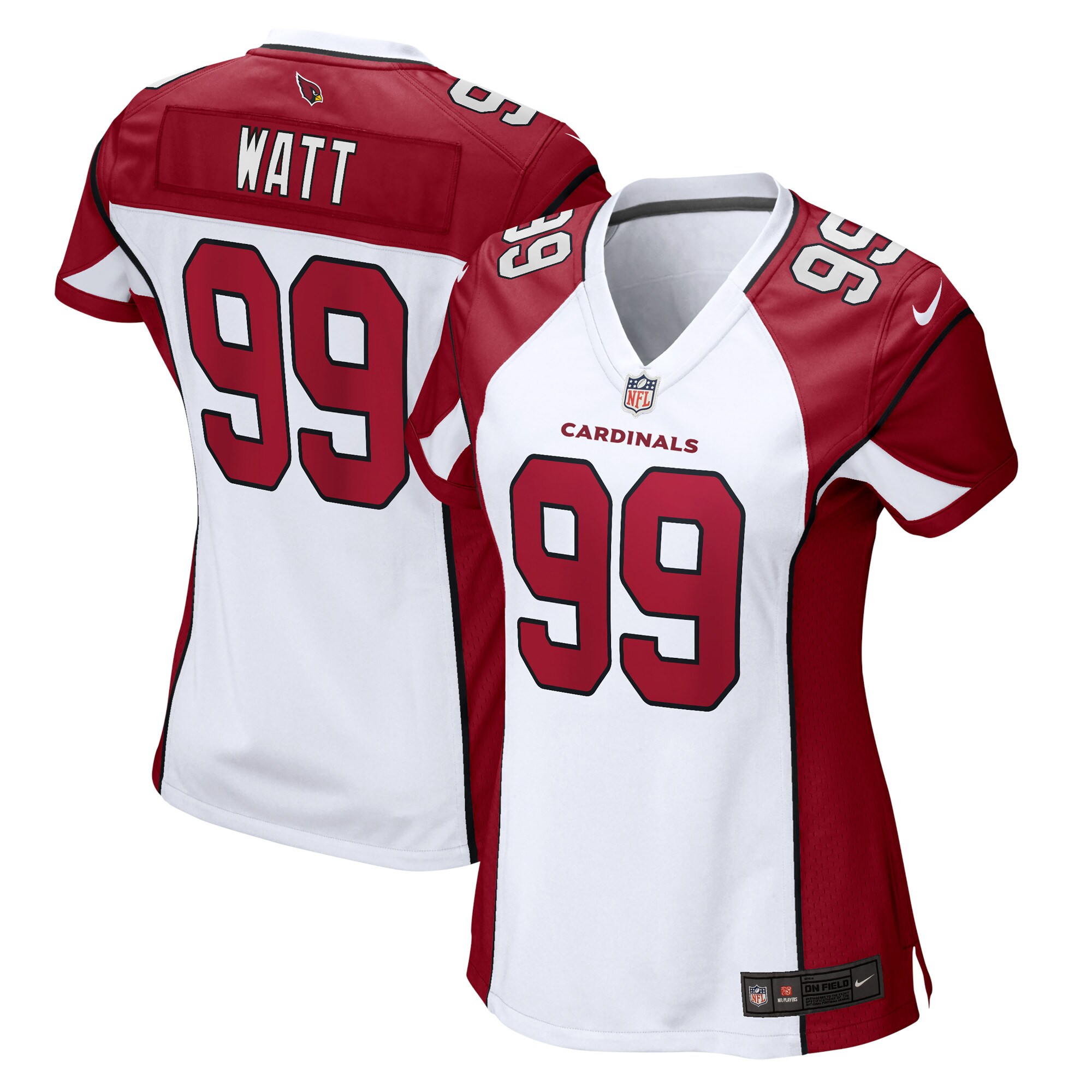 J.J. Watt Arizona Cardinals  Women's Game Jersey - White