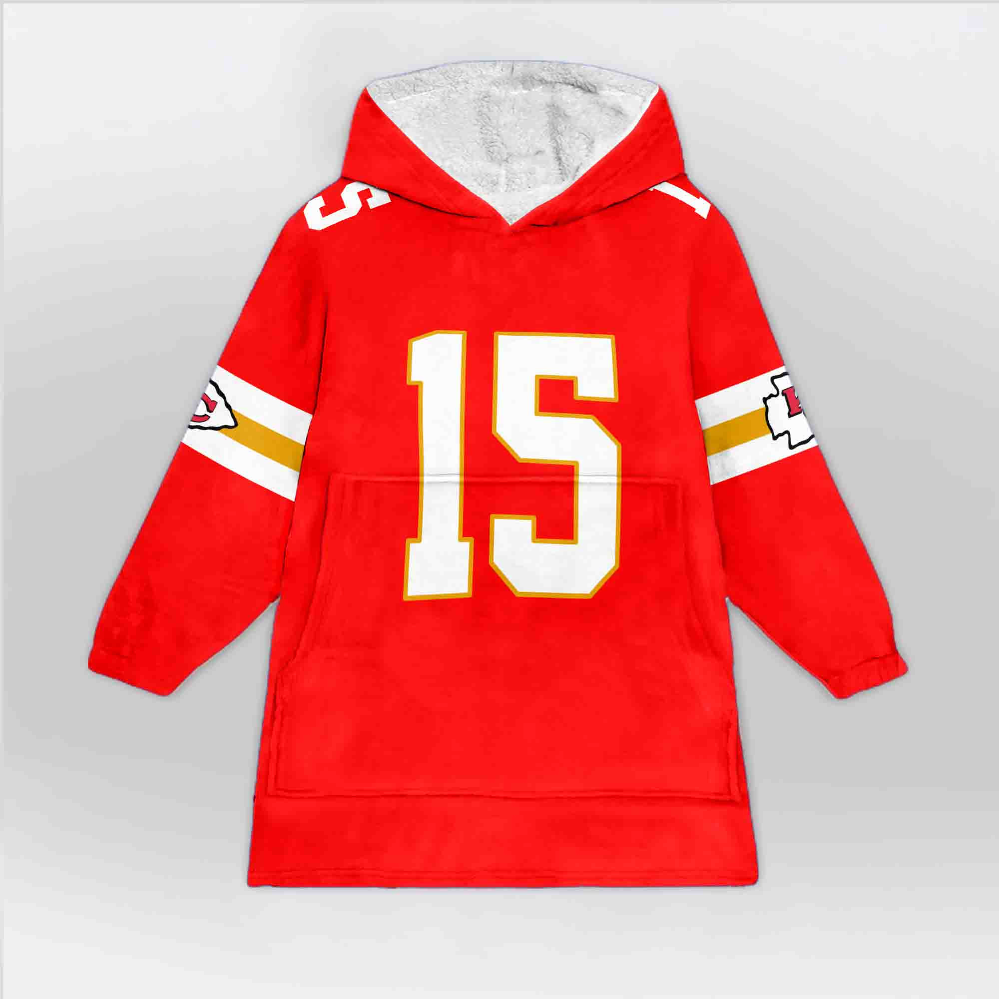 Adult P.M 15 Kansas City Football Unisex Blanket Hoodie