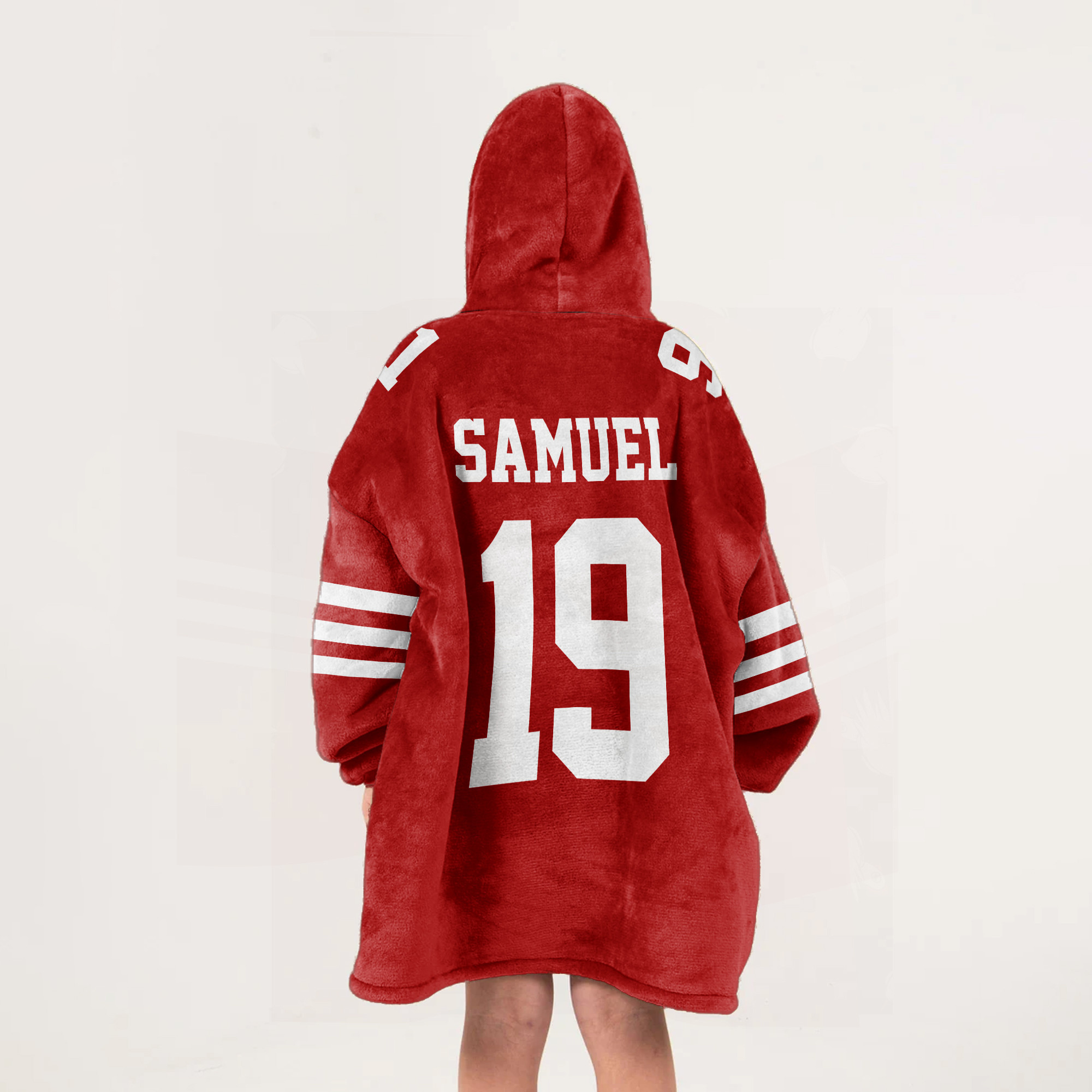 Adult D.S 19 San Francisco 49ers Football Unisex Blanket Hoodie