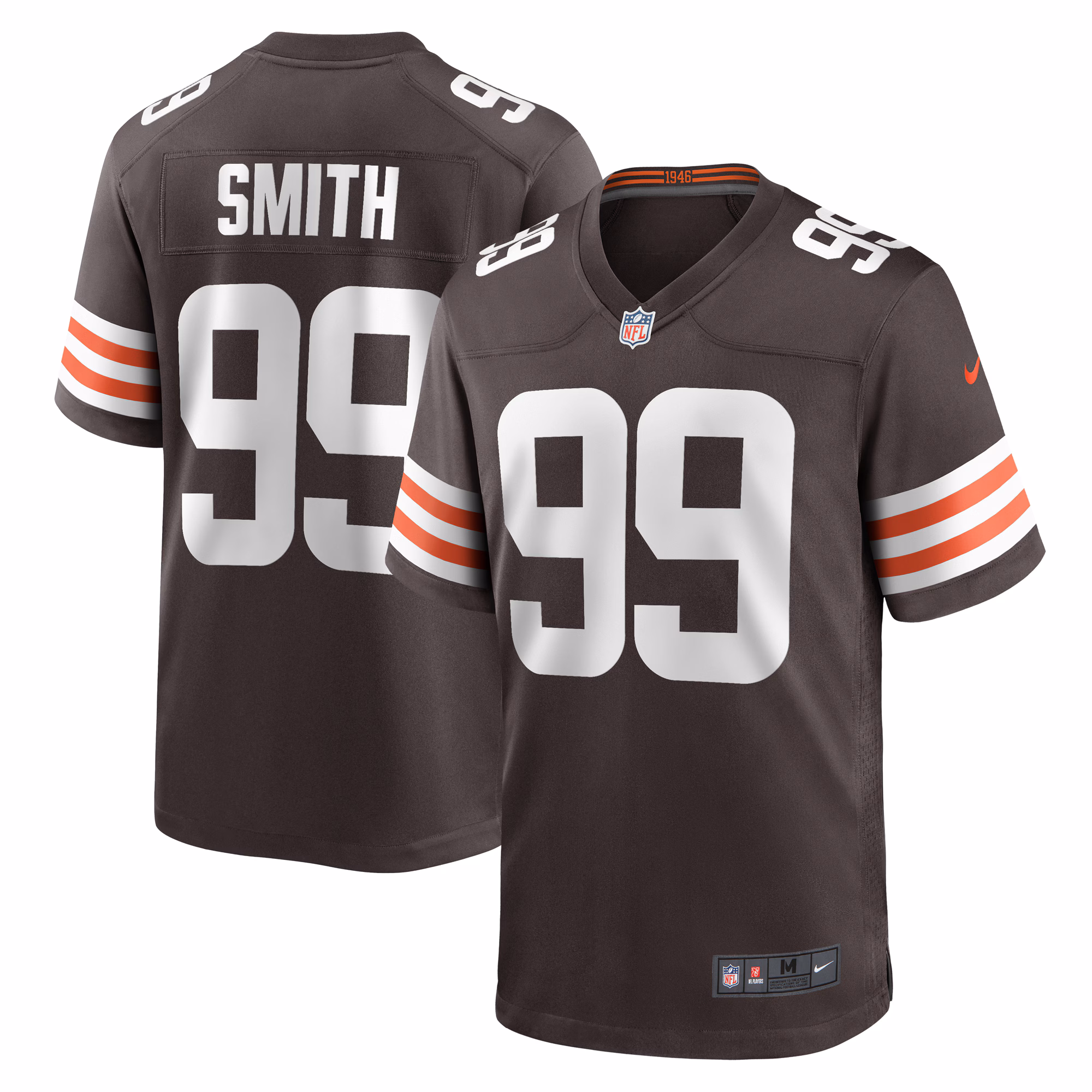 Za'Darius Smith Cleveland Browns Team Game Jersey -  Brown