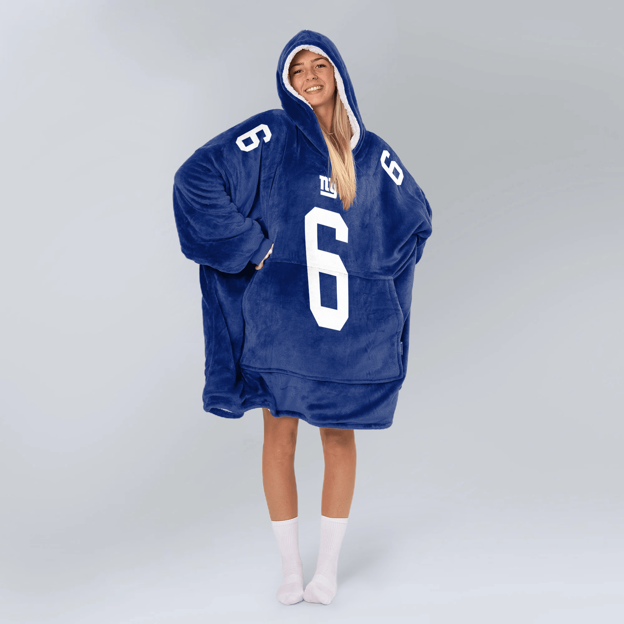 J.D 6 New York G Football Unisex Blanket Hoodie
