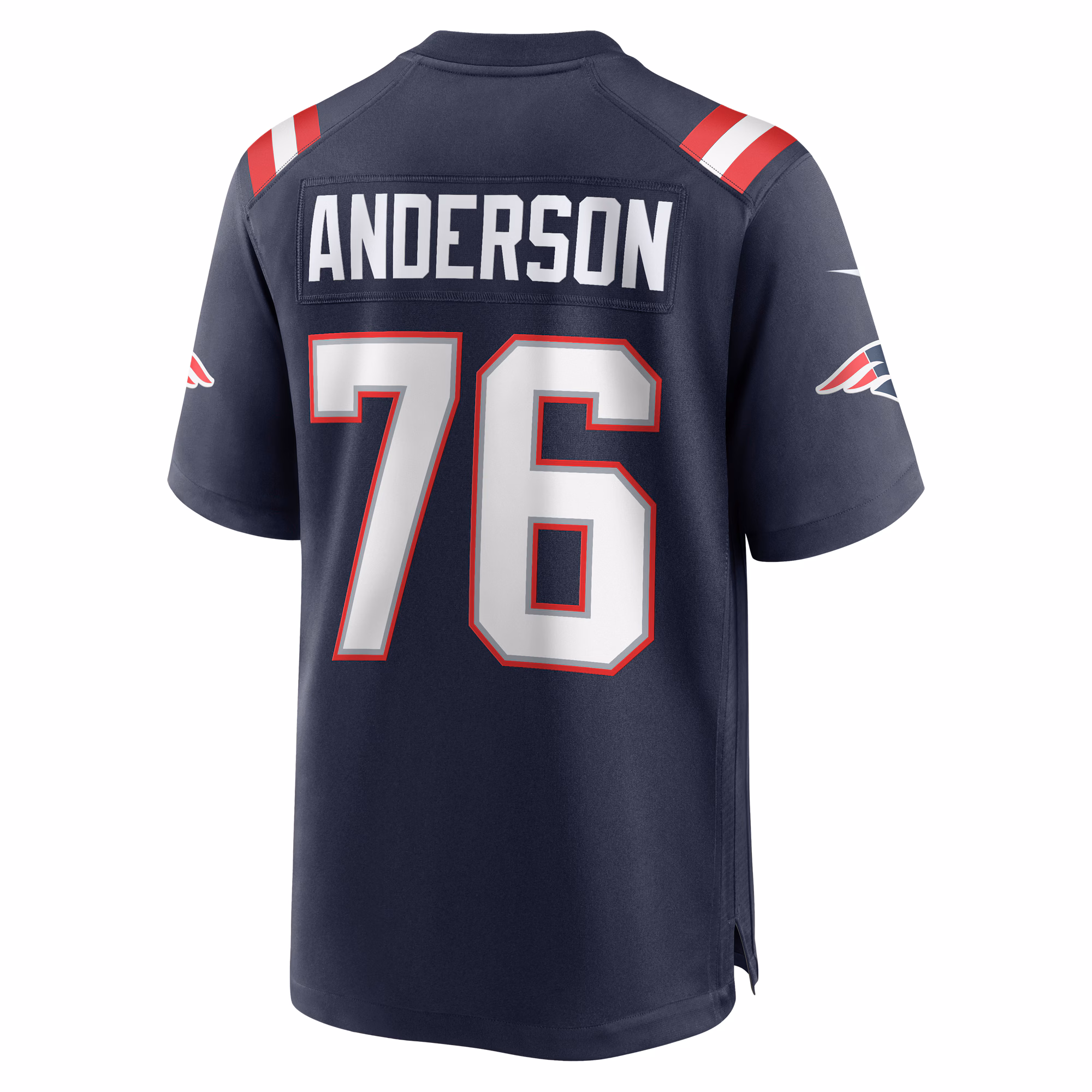 Calvin Anderson New England Patriots Game Jersey - Navy