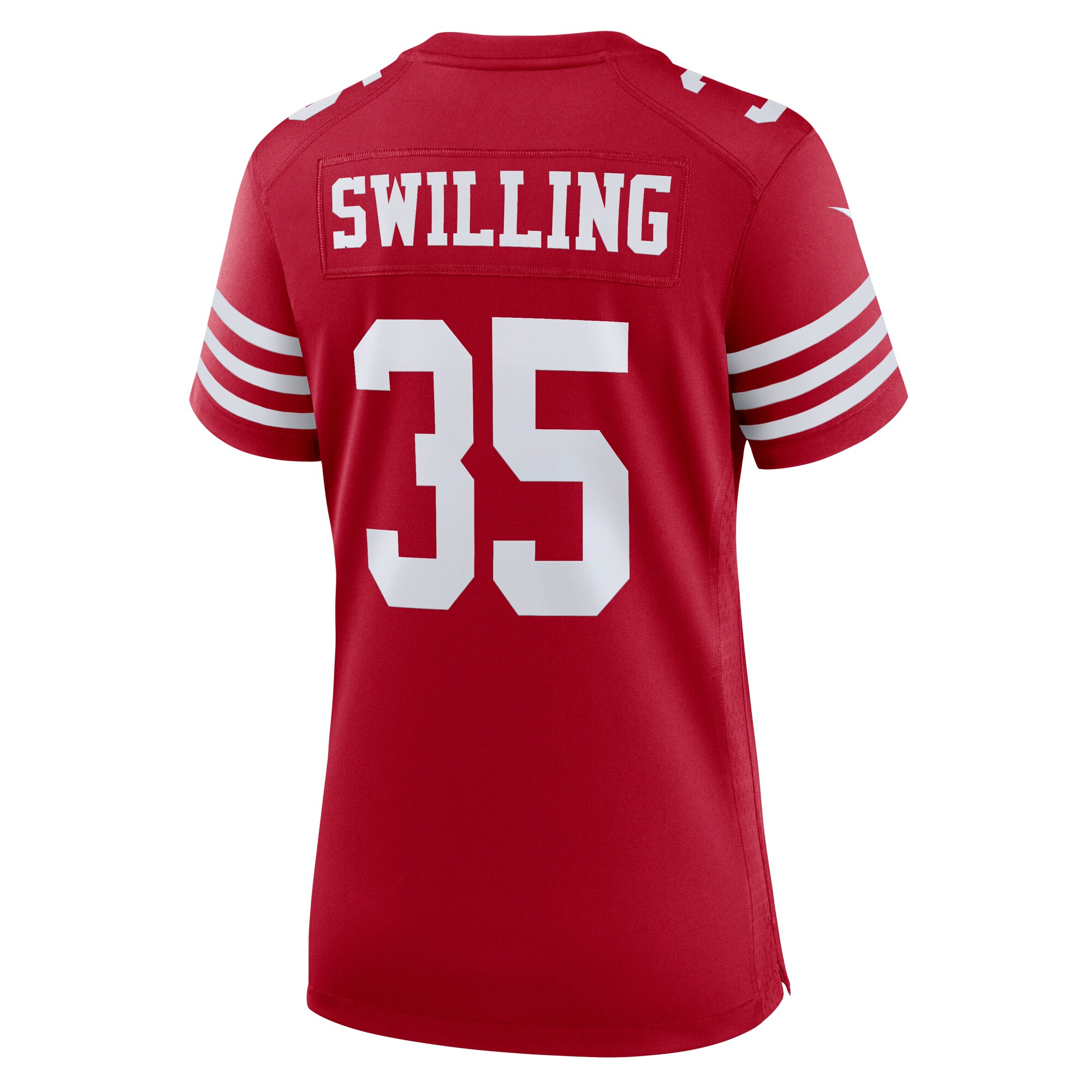 Tre Swilling San Francisco 49ers  Women's Team Game Jersey - Scarlet
