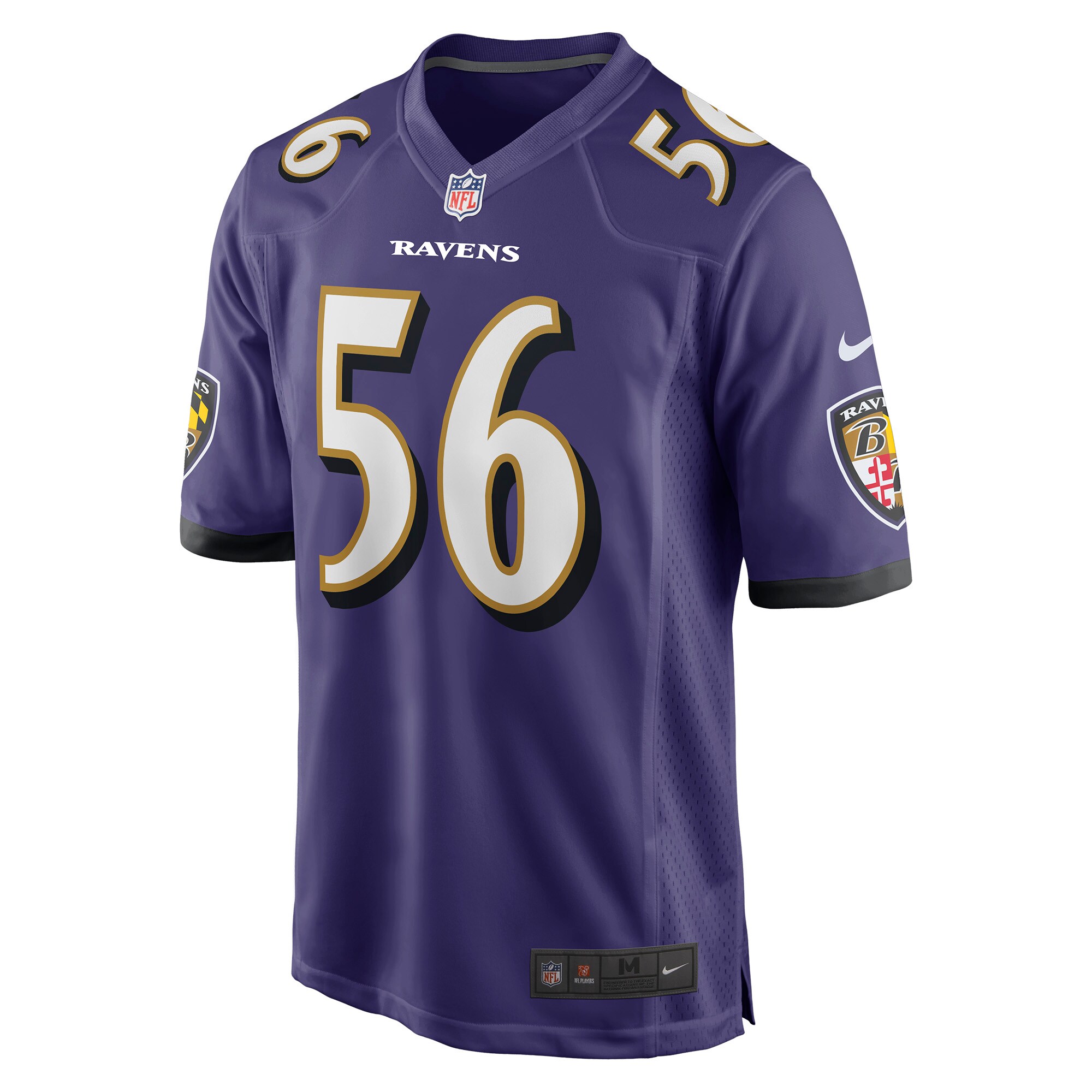 Josh Bynes Baltimore Ravens  Game Jersey - Purple