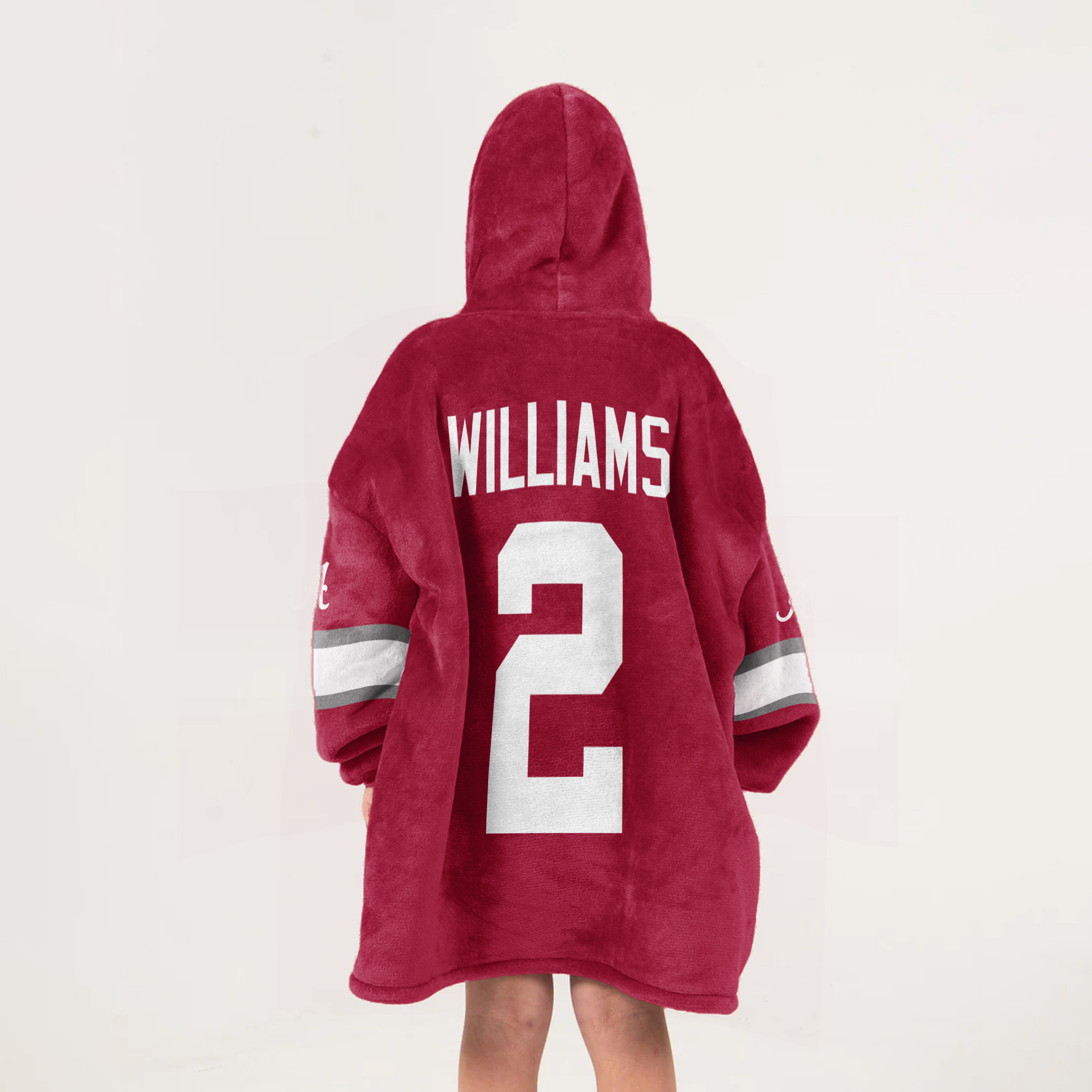 Adult 2 Alabama Football Unisex Blanket Hoodie