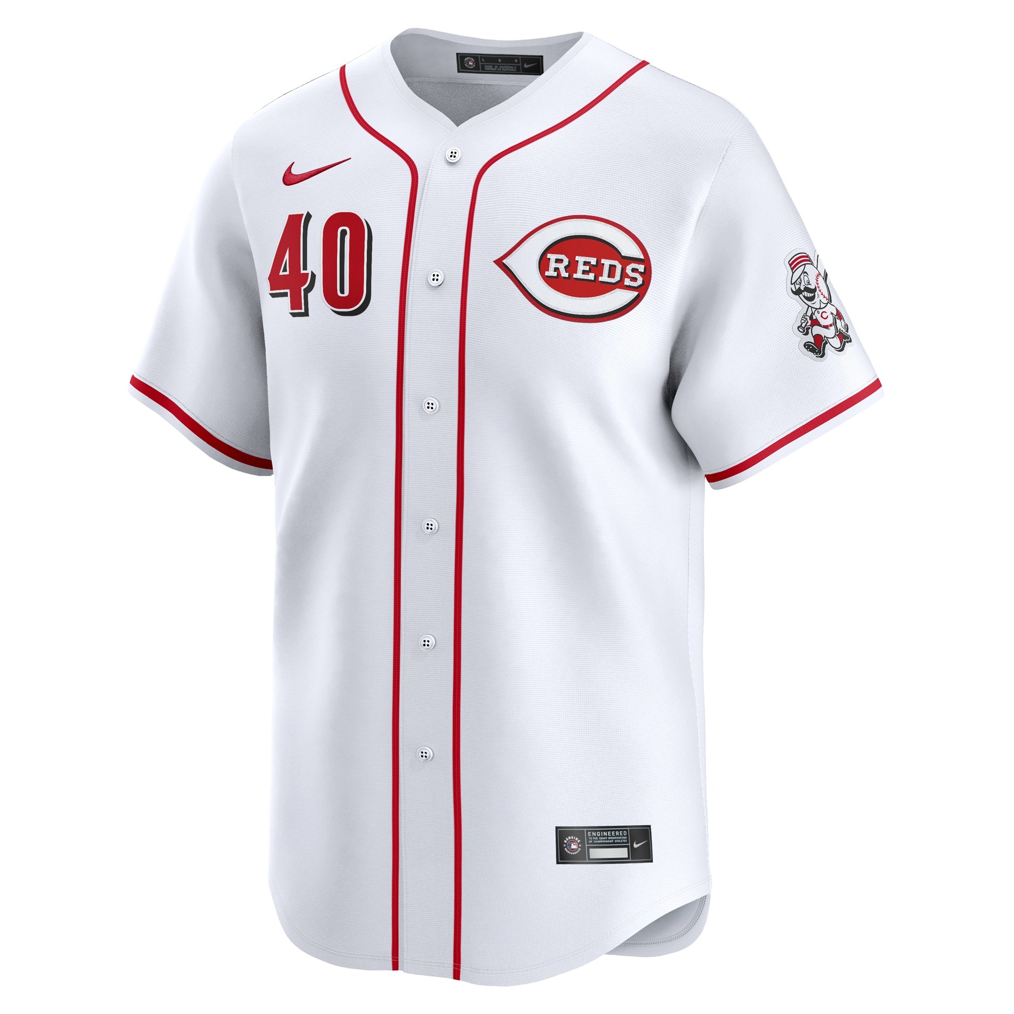 Men's Cincinnati Reds Nick Lodolo  White Home Limited Player Jersey
