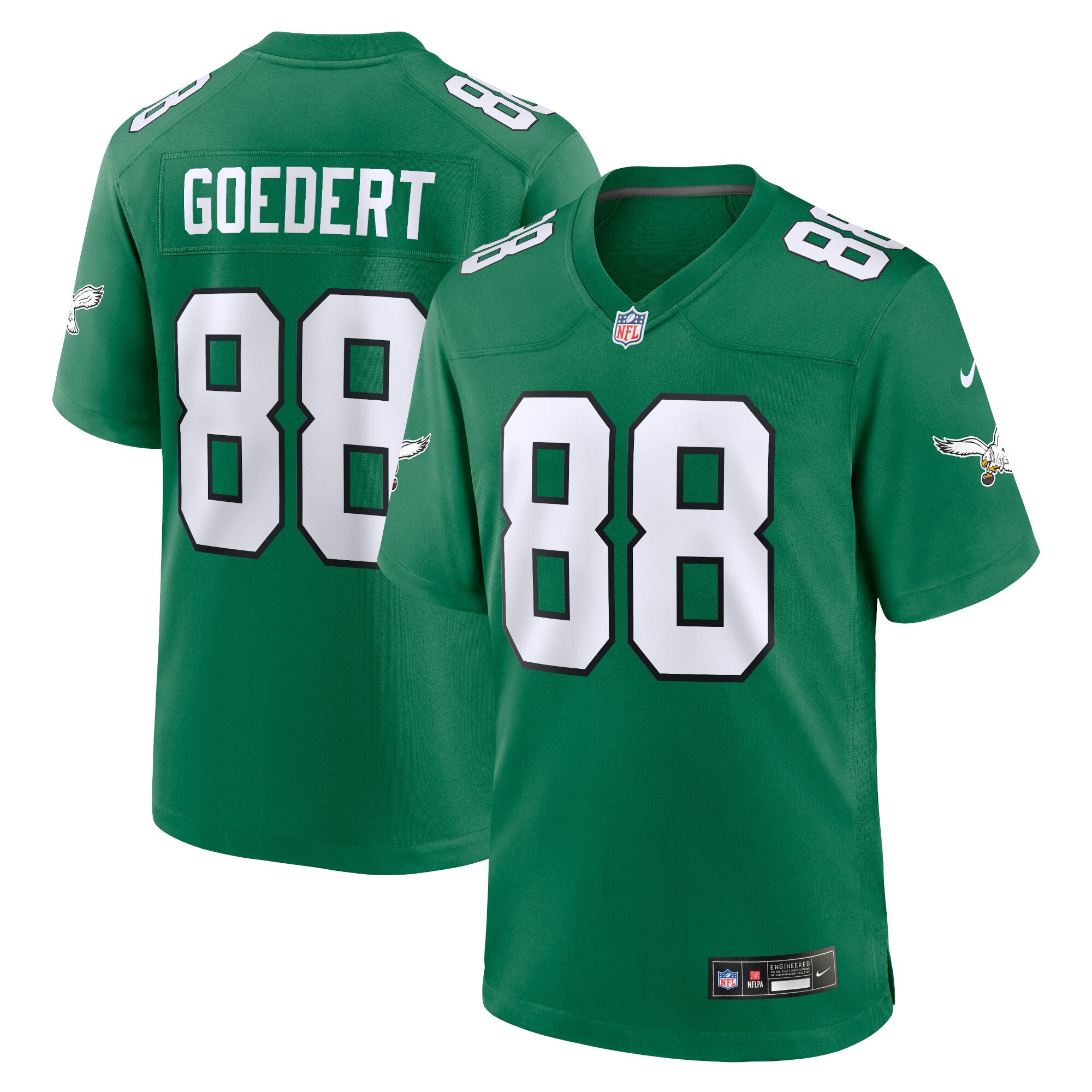 Dallas Goedert Philadelphia Eagles Youth Game Jersey - Kelly Green