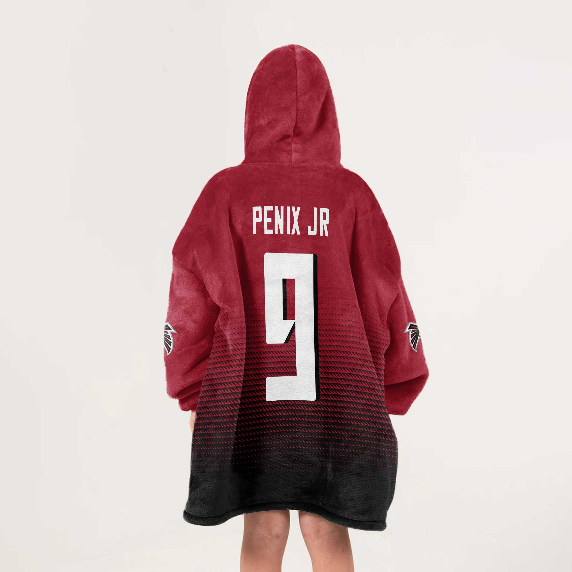 Kid 9 Atlanta Football Unisex Blanket Hoodie
