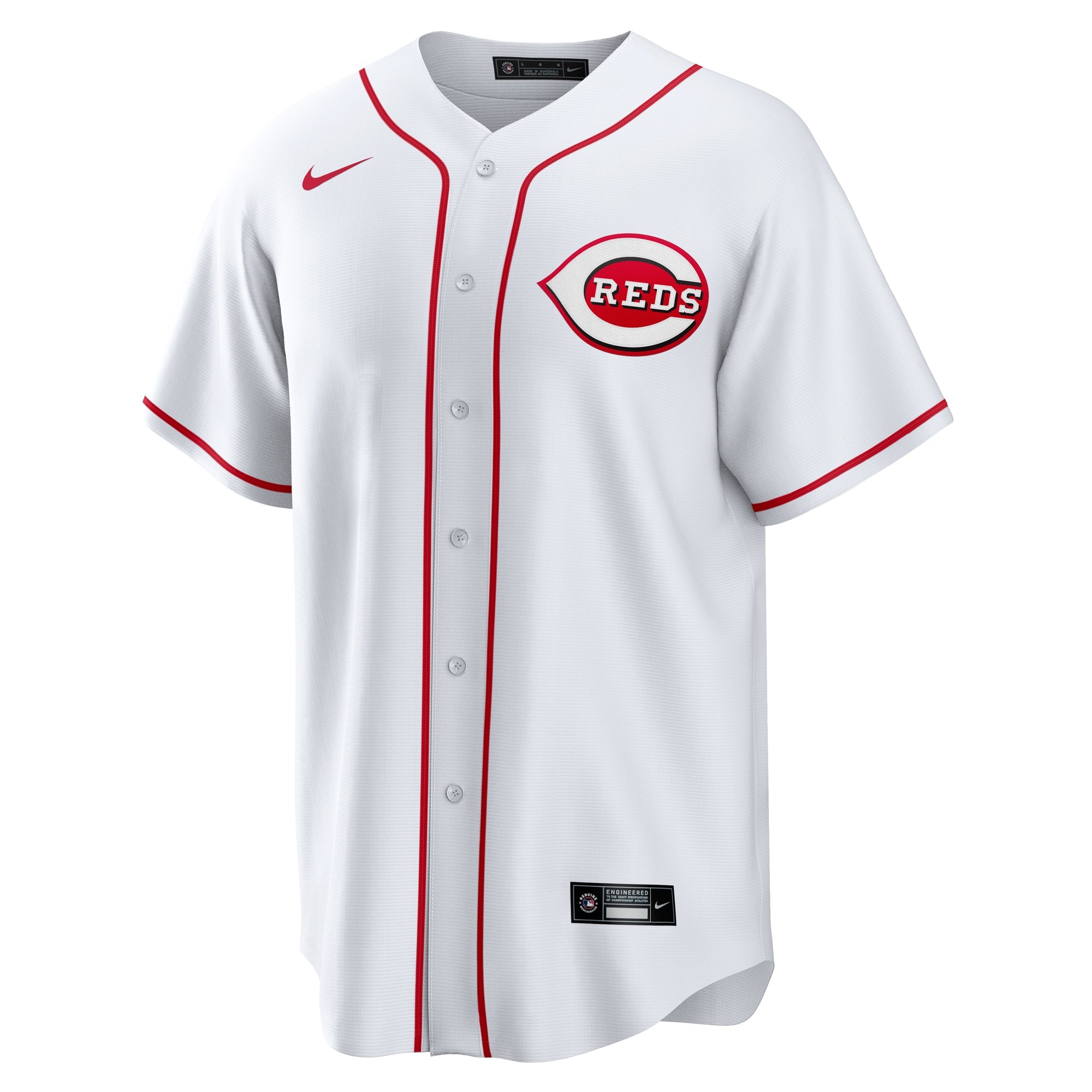 Men's Cincinnati Reds Spencer Steer  White Home Replica Jersey