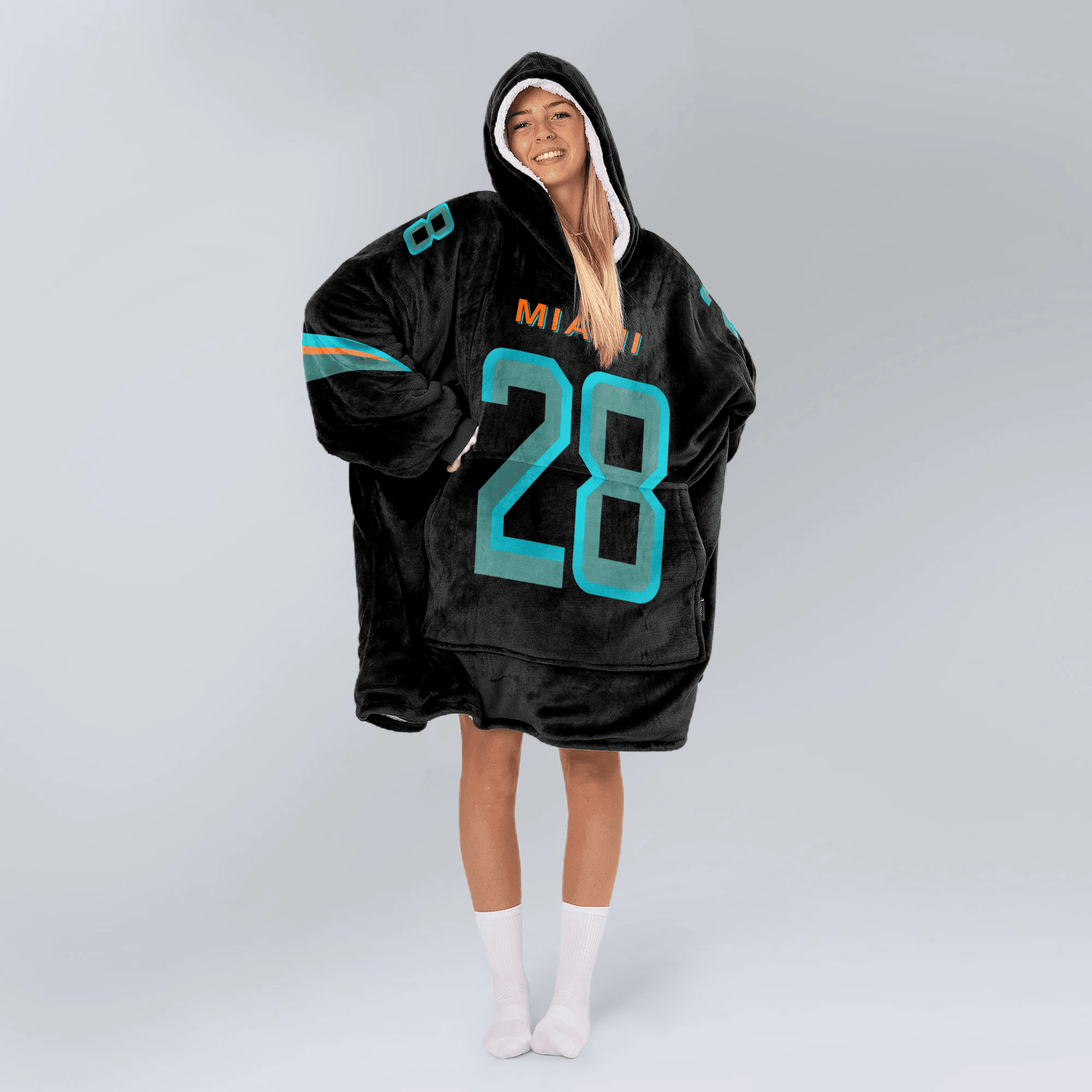 D.A 28 Miami Football Unisex Blanket Hoodie