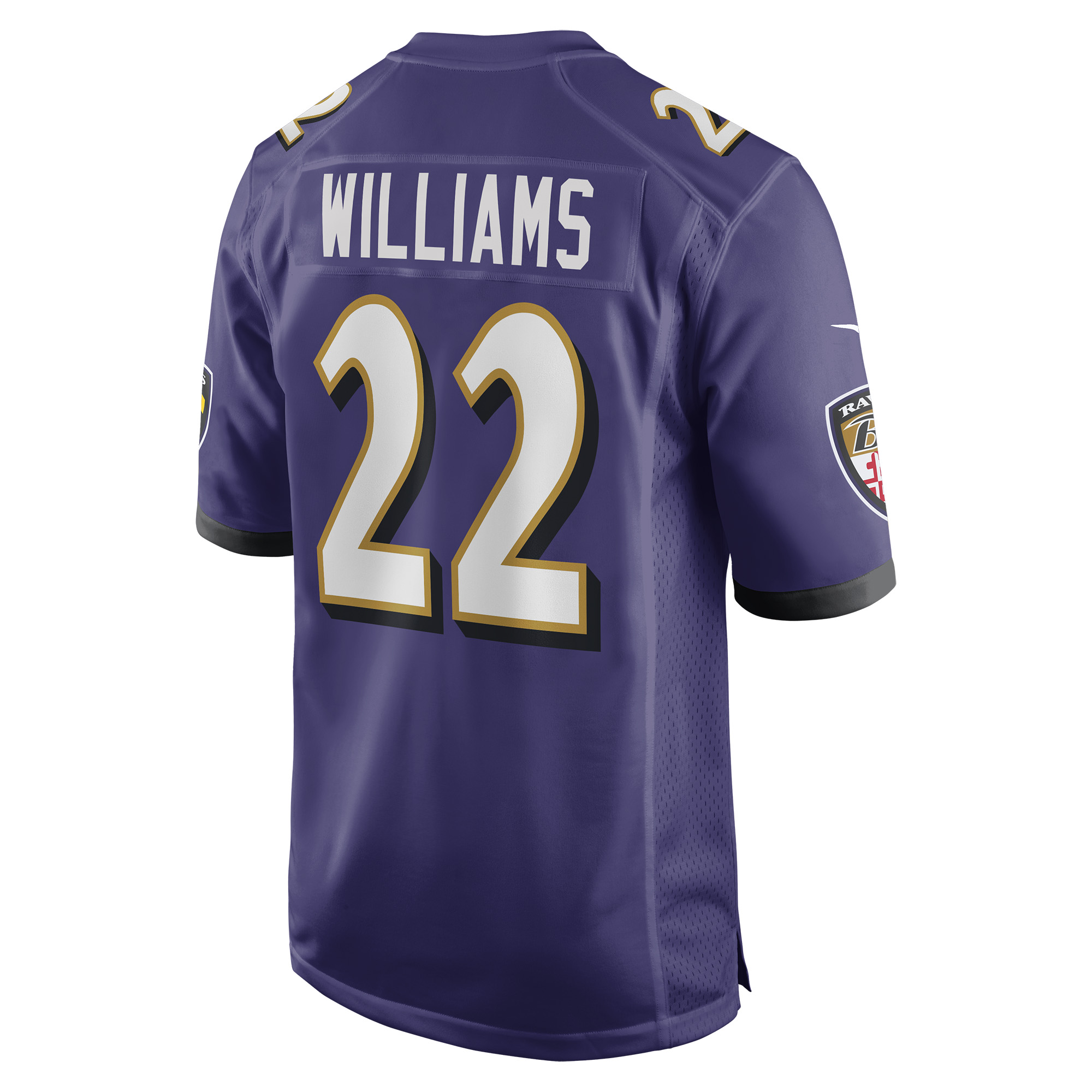 Damarion Williams Baltimore Ravens  Player Game Jersey - Purple