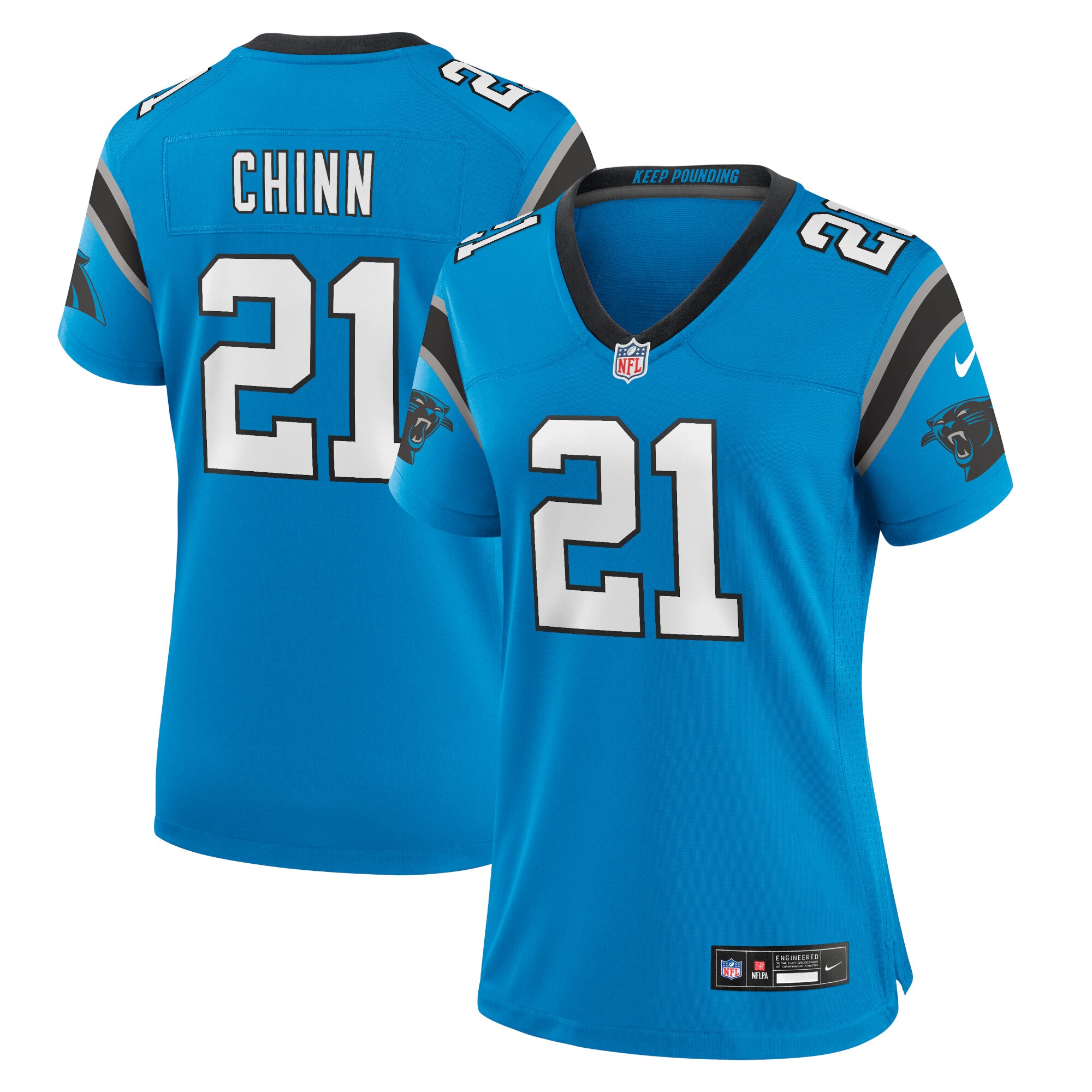 Jeremy Chinn Carolina Panthers Women's Player Jersey - Blue