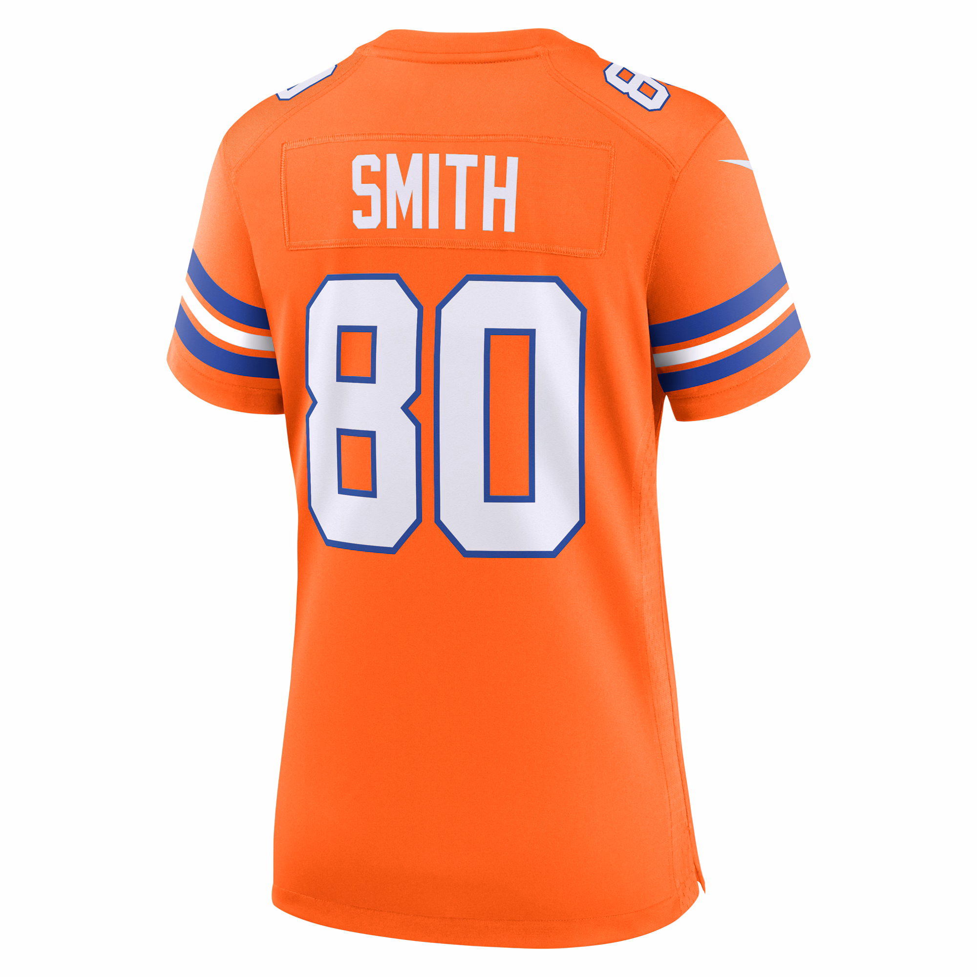 Rod Smith Denver Broncos Women's Mile High Collection 1977 Throwback Retired Player Game Jersey - Orange
