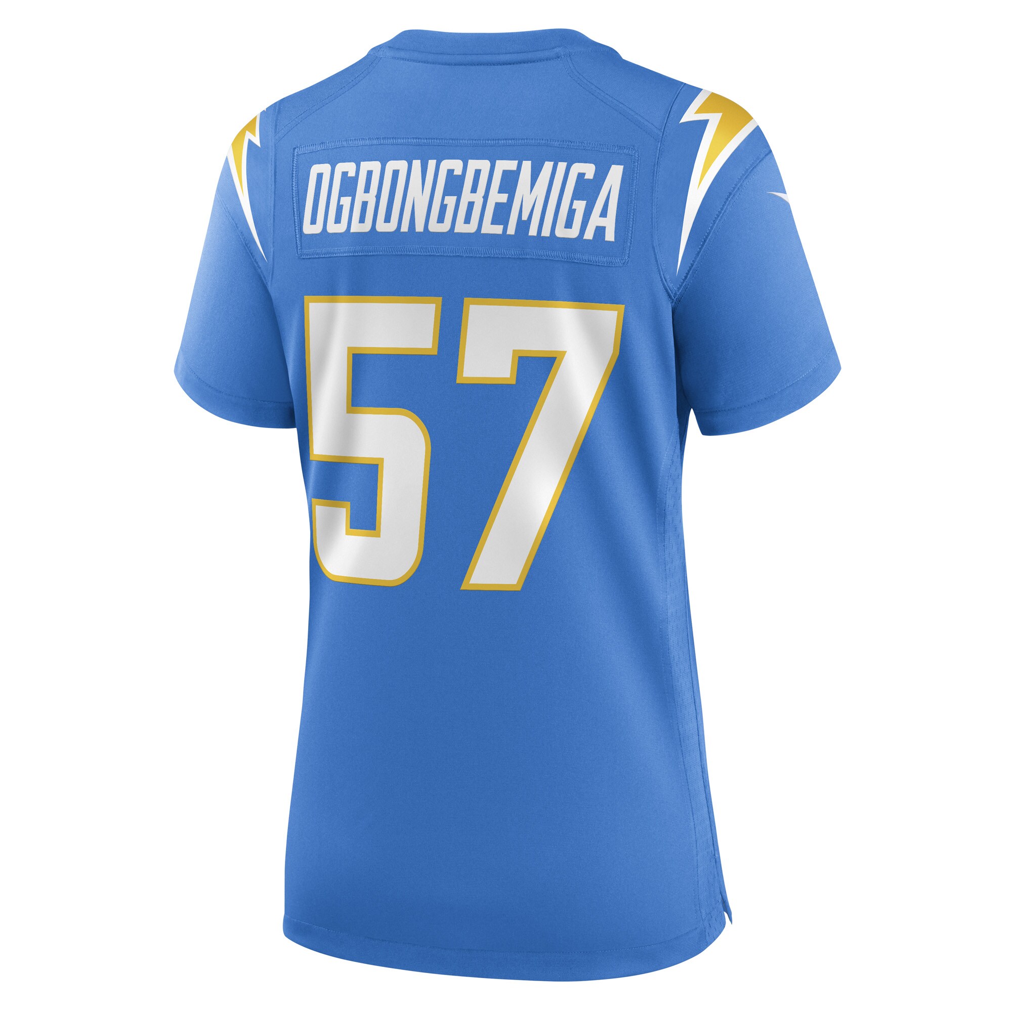 Amen Ogbongbemiga Los Angeles Chargers  Women's Game Player Jersey - Powder Blue