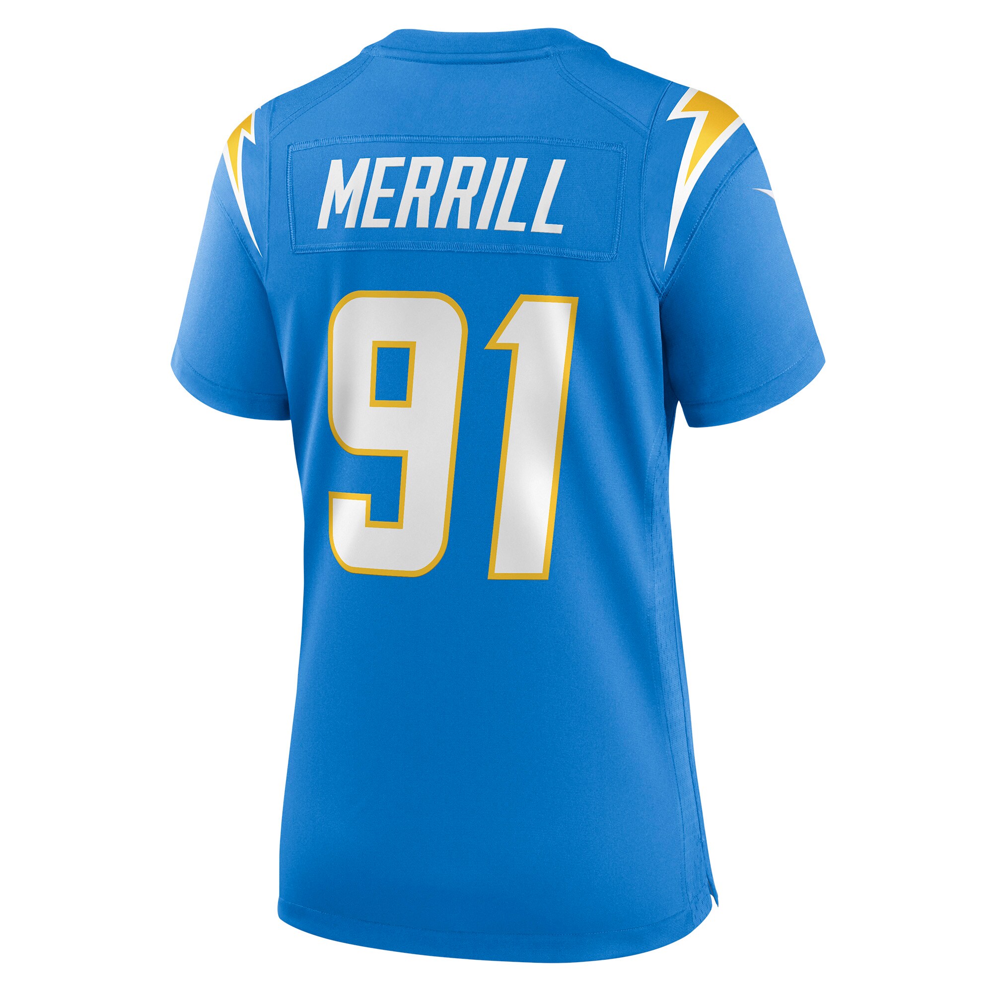 Forrest Merrill Los Angeles Chargers  Women's Player Game Jersey - Powder Blue