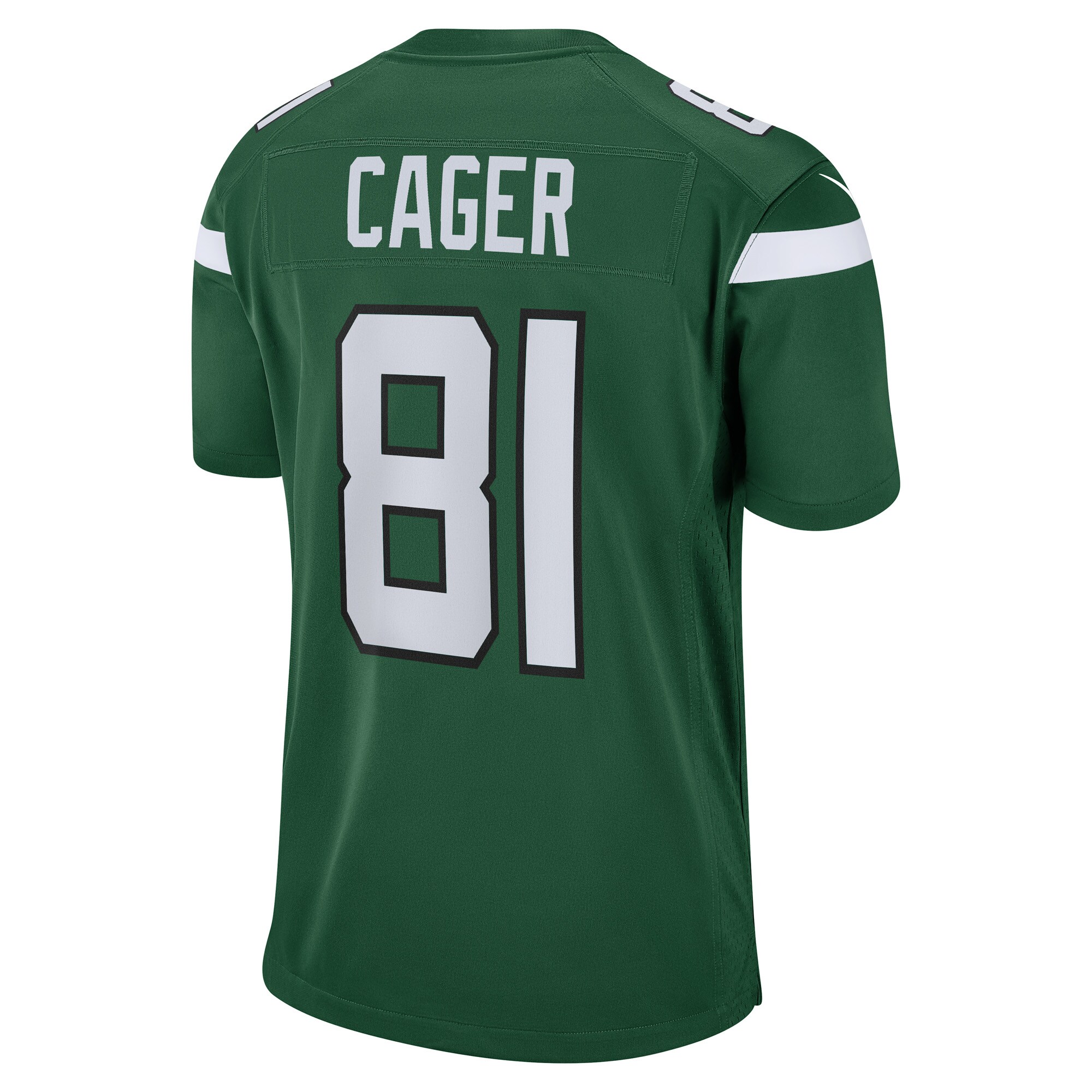 Lawrence Cager New York Jets  Team Game Player Jersey - Gotham Green