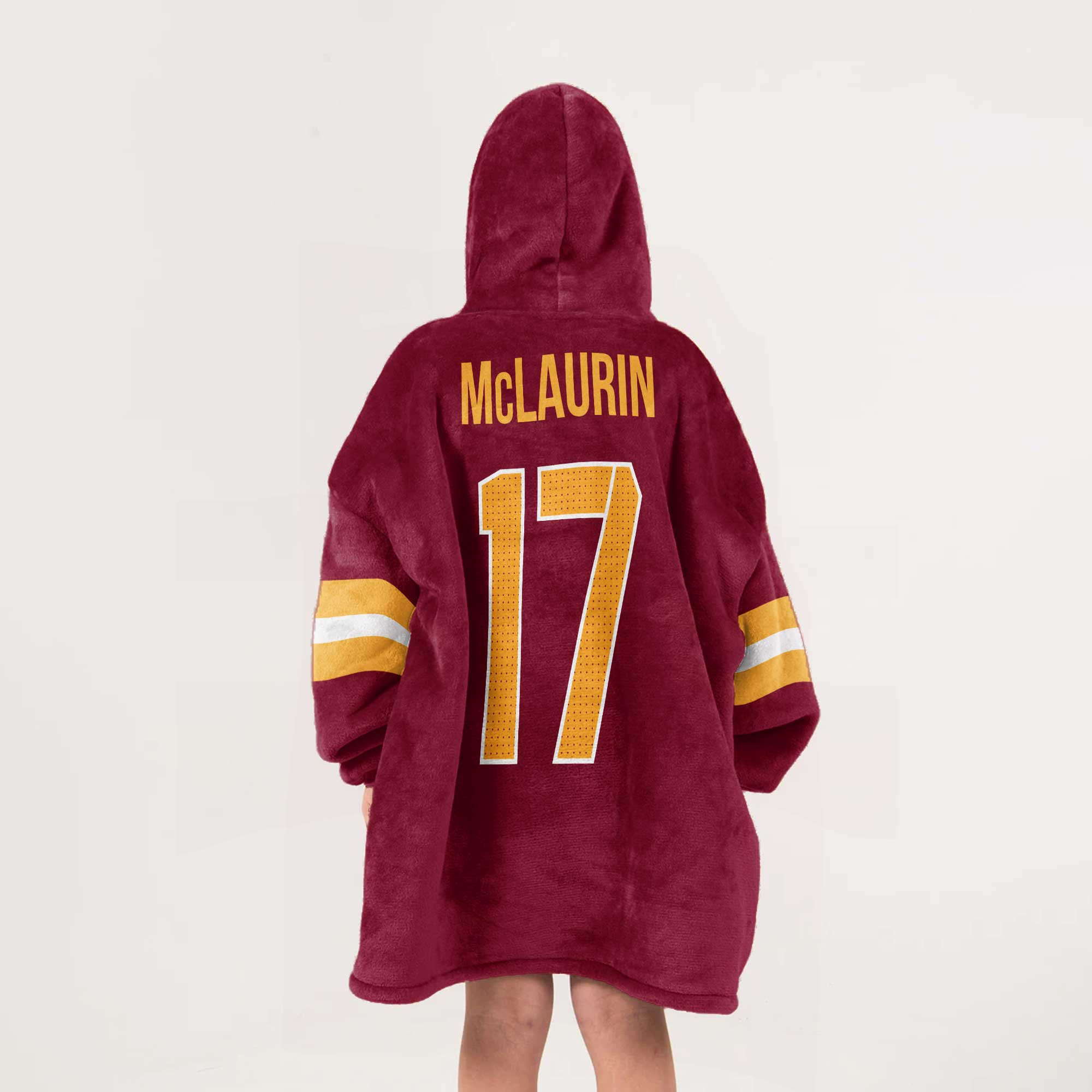Adult 7 Washington Football Unisex Blanket Hoodie
