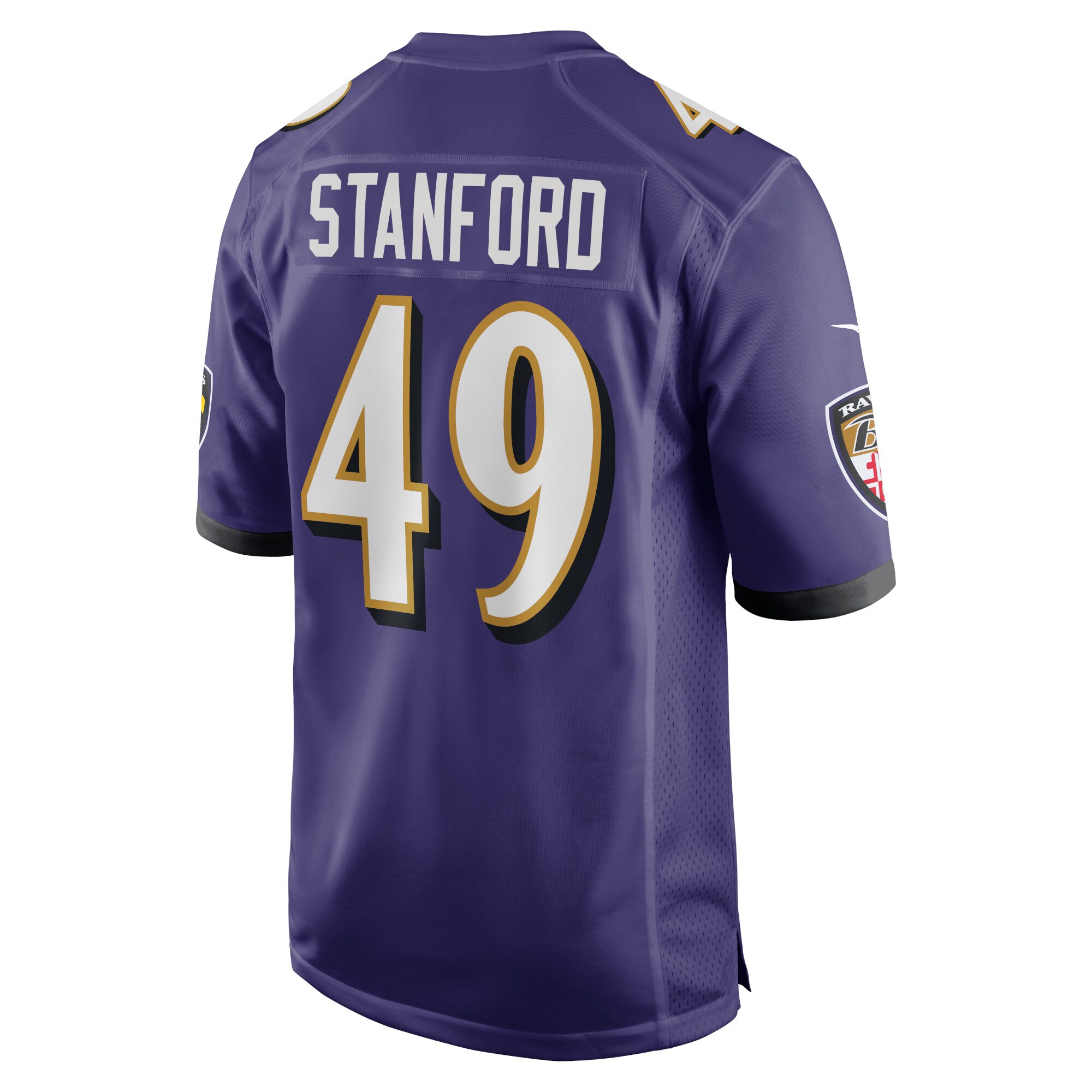 Julian Stanford Baltimore Ravens  Home Game Player Jersey - Purple