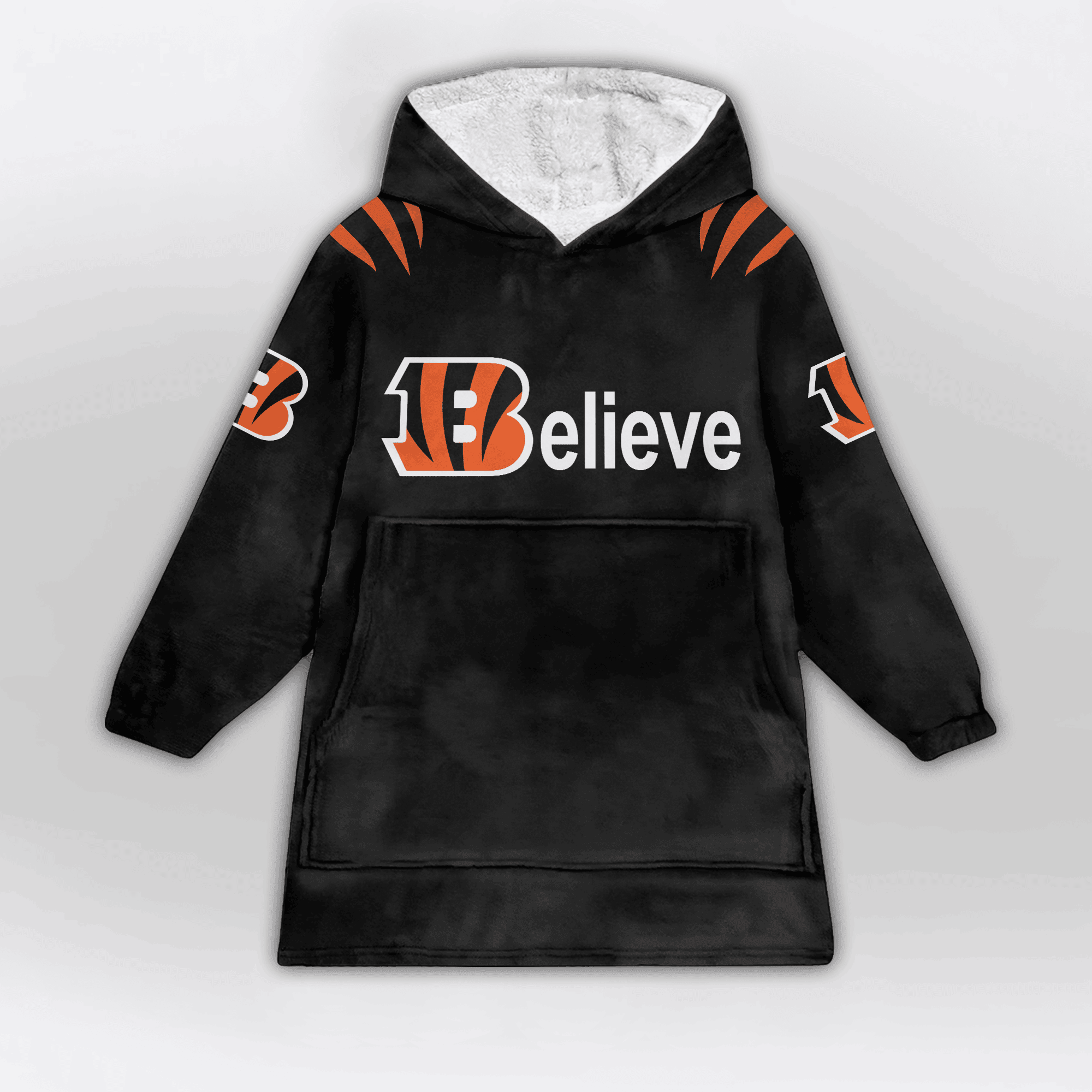 Kid Believe 9 Cincinnati Football Unisex Blanket Hoodie
