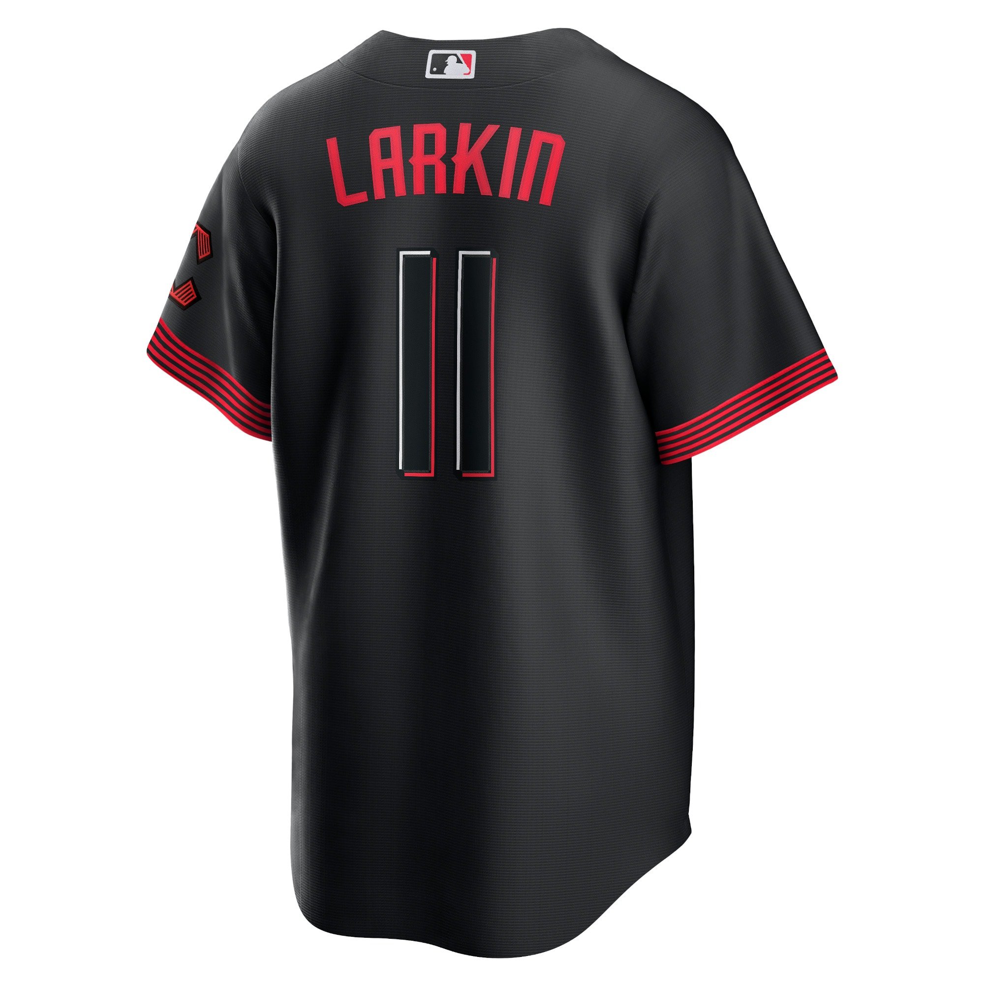 Men's Cincinnati Reds Barry Larkin  Black City Connect Replica Player Jersey