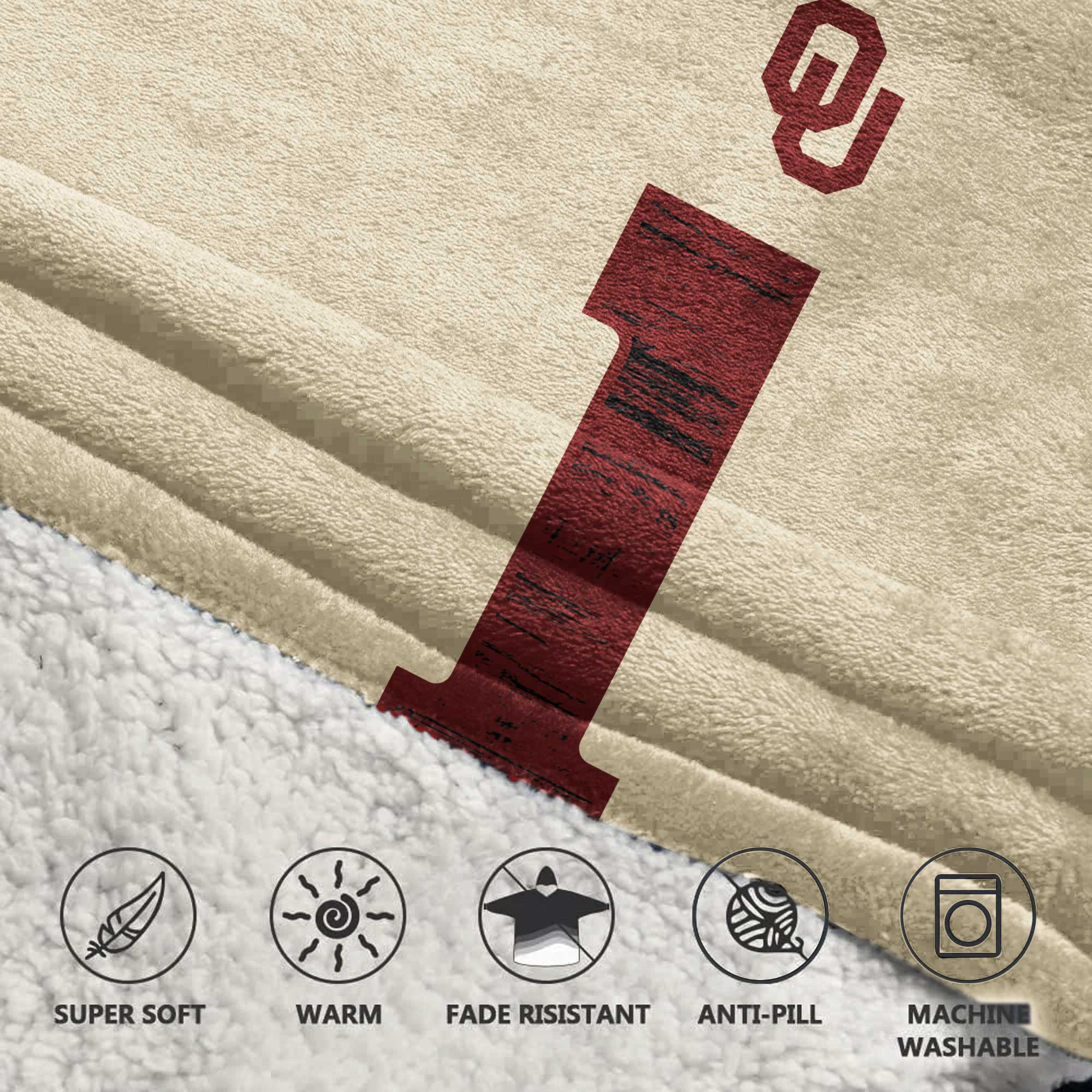 Kid #1 Oklahoma Football Unisex Blanket Hoodie